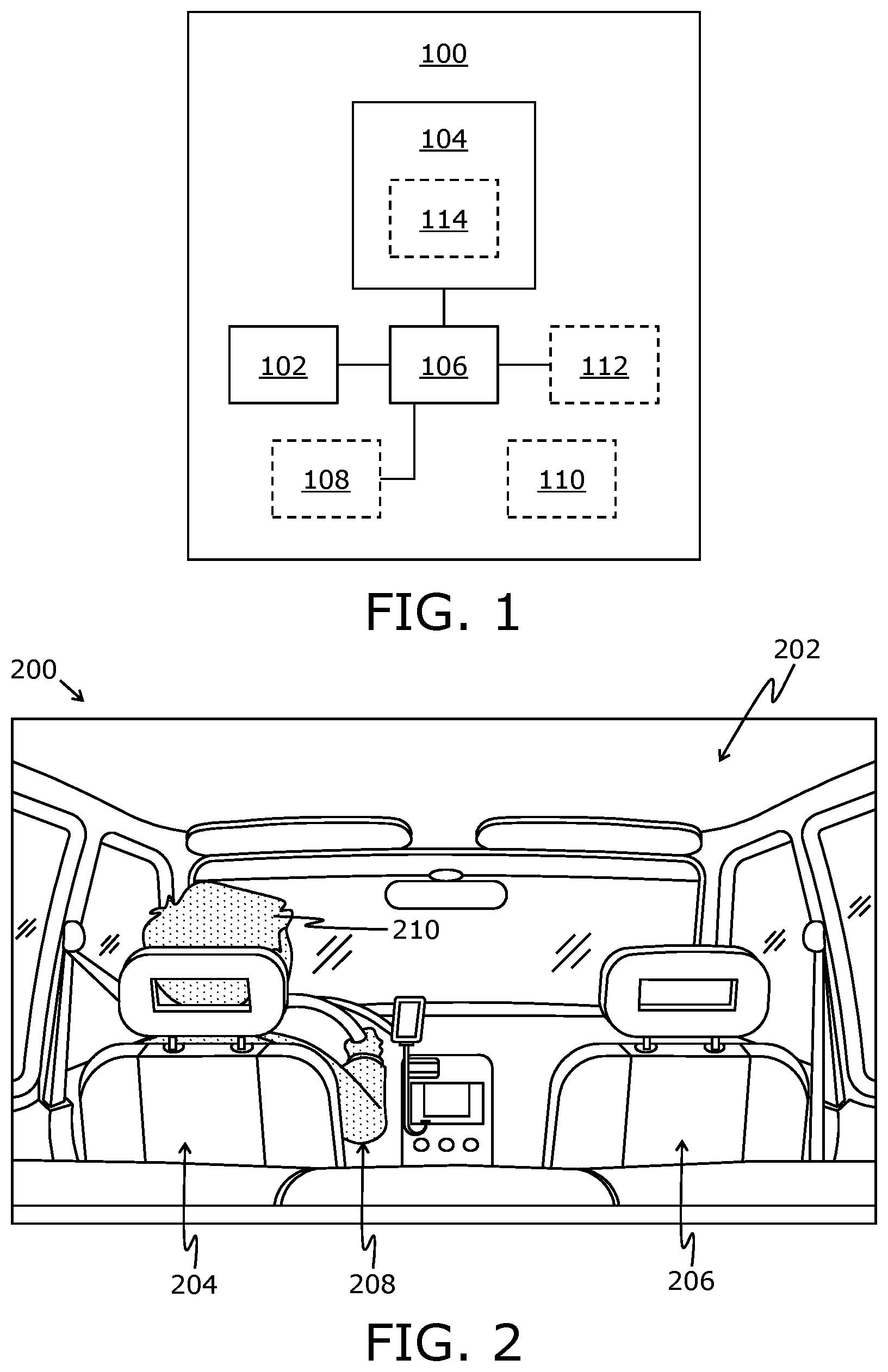 Patent US12326970 — Refining head pose tracking based on seat position and orientation — Figure 1