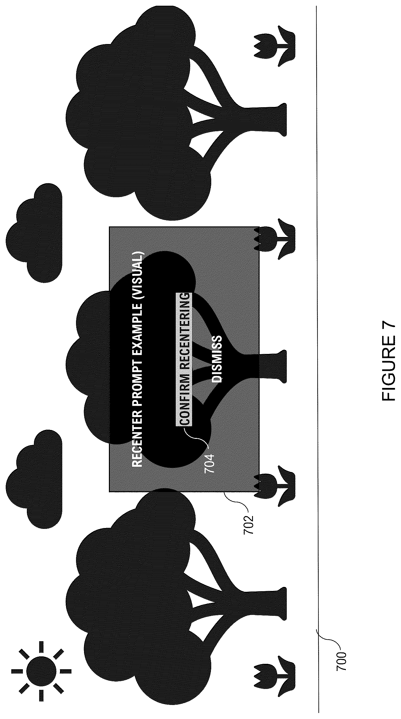 Patent US12326971 Figure 7 – System and method for facilitating adaptive recentering in virtual reality environments