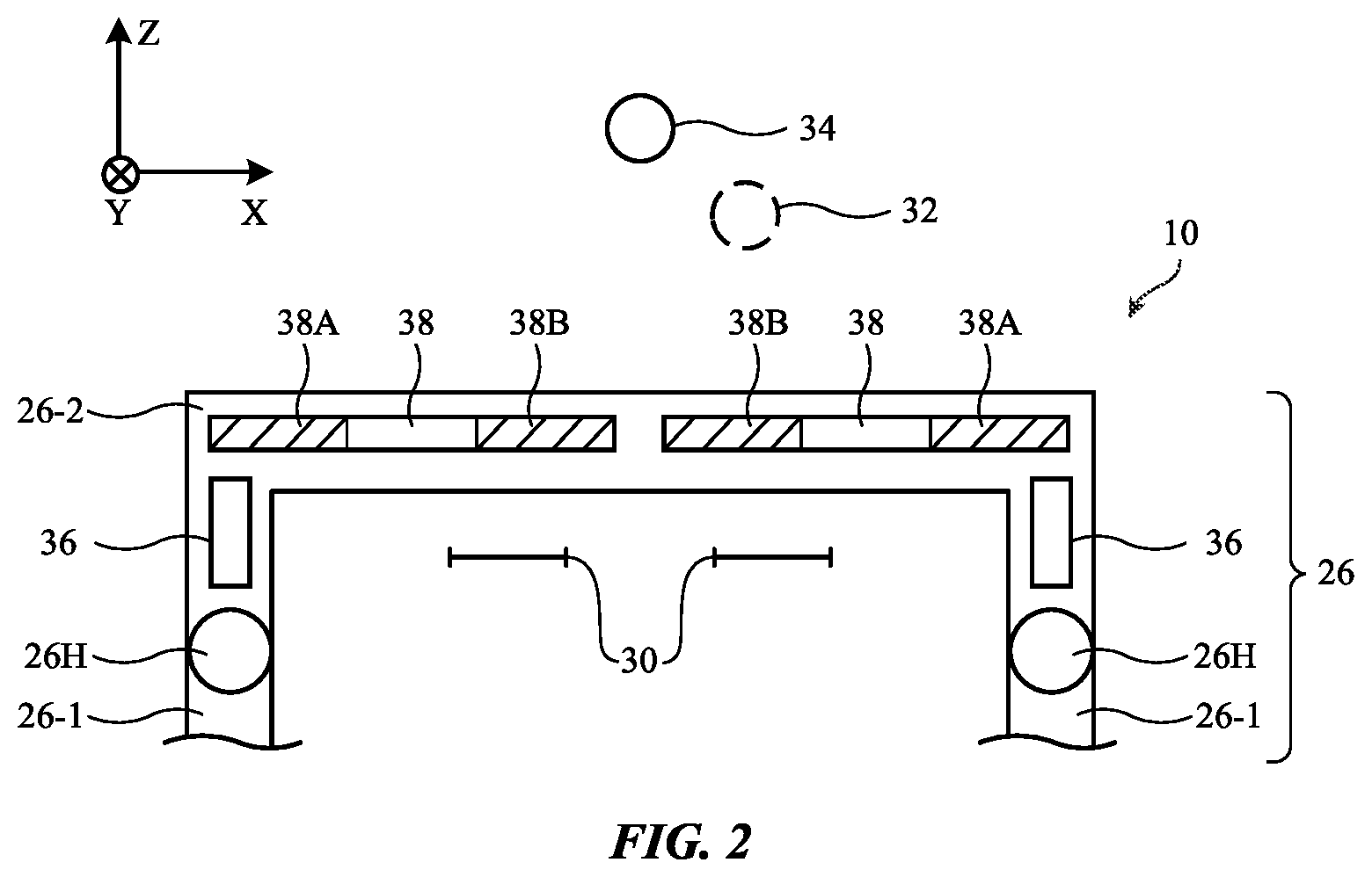 Patent US12326973 Figure 2 – Electronic device with optical sensor for color detection