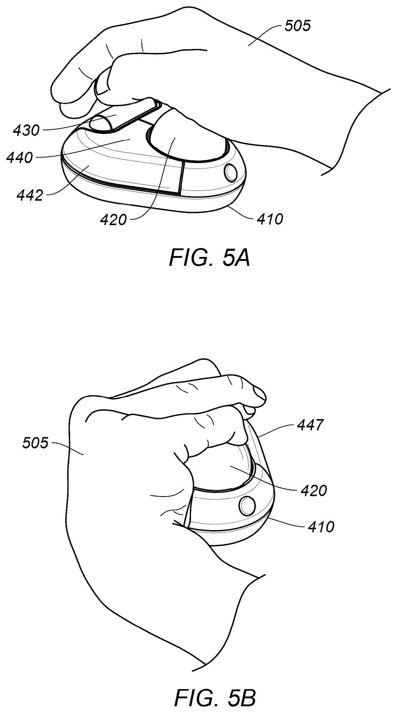 Patent US12326986 Figure 5 – Input device for users with limited mobility