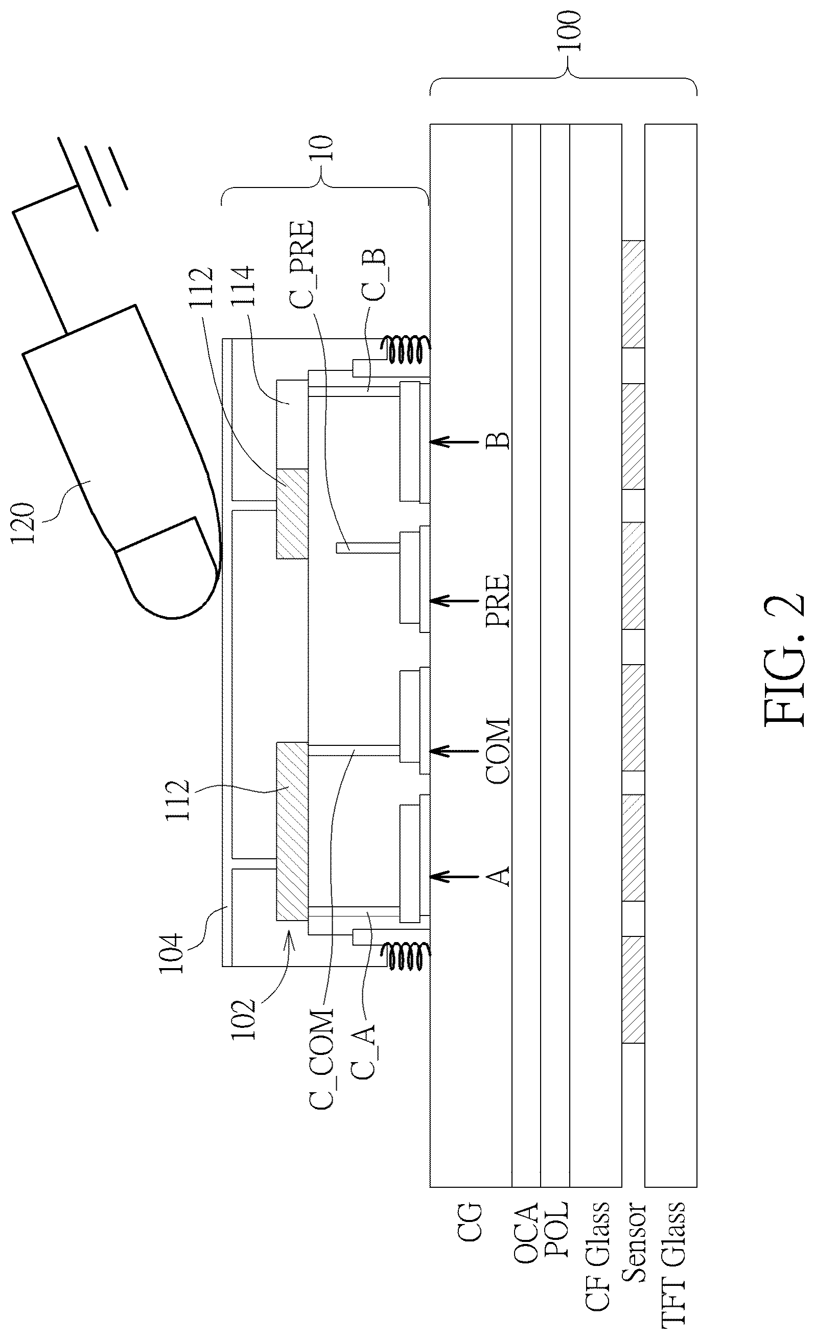 Patent US12326988 Figure 2 – Knob on touch panel and related control method
