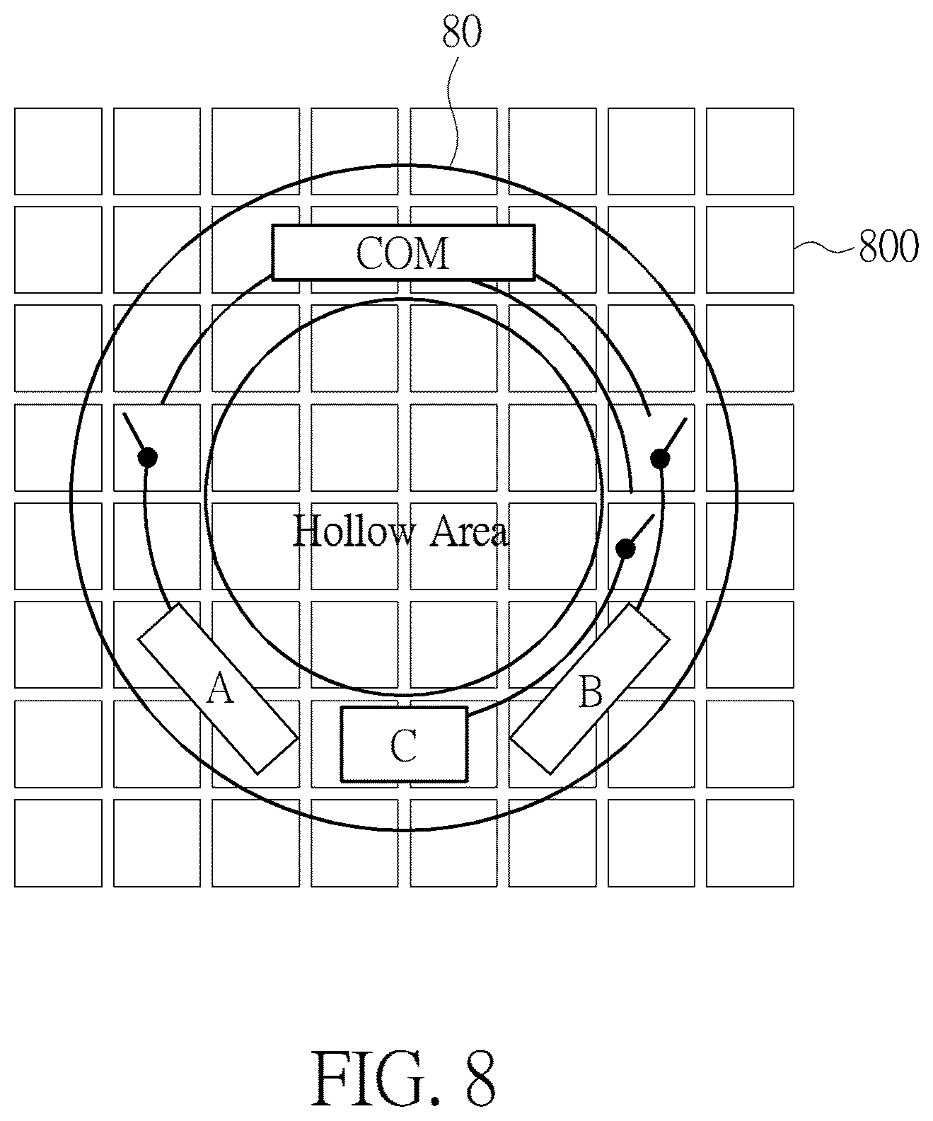 Patent US12326988 Figure 8 – Knob on touch panel and related control method