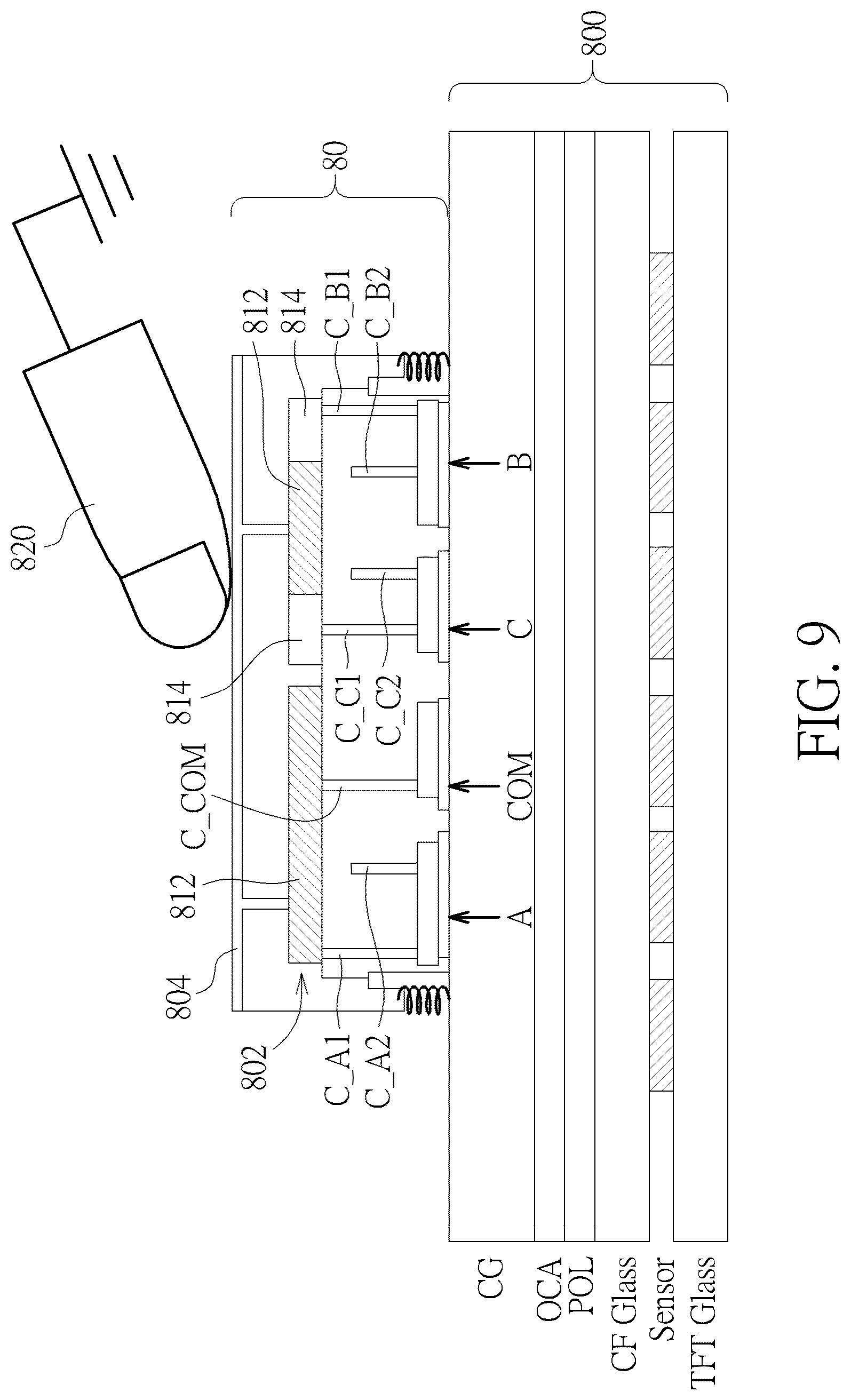 Patent US12326988 Figure 9 – Knob on touch panel and related control method