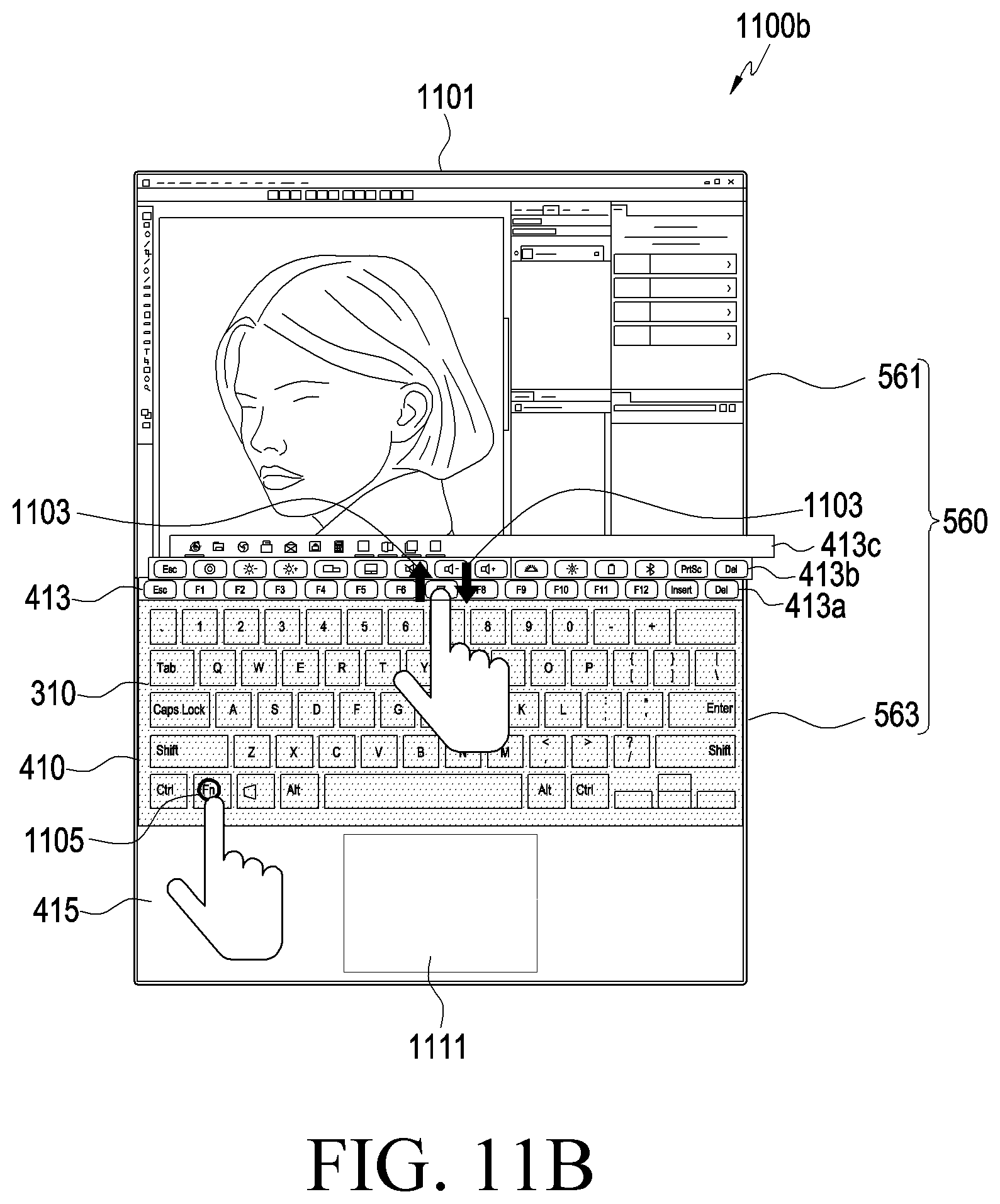 Patent US12326991 Figure 18 – Electronic device and method for detecting attachment of external accessory for displaying user interface in electronic device
