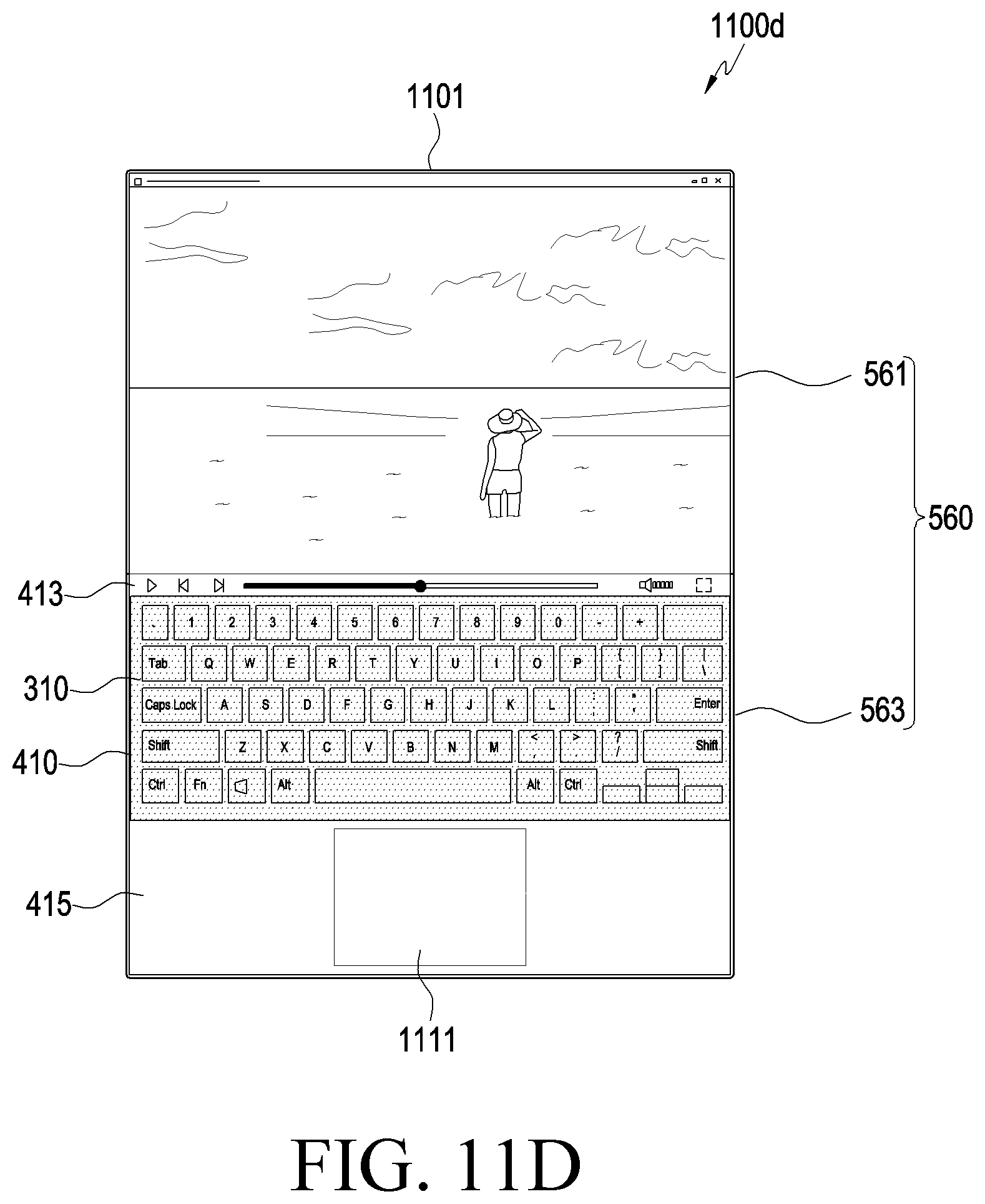 Patent US12326991 Figure 20 – Electronic device and method for detecting attachment of external accessory for displaying user interface in electronic device