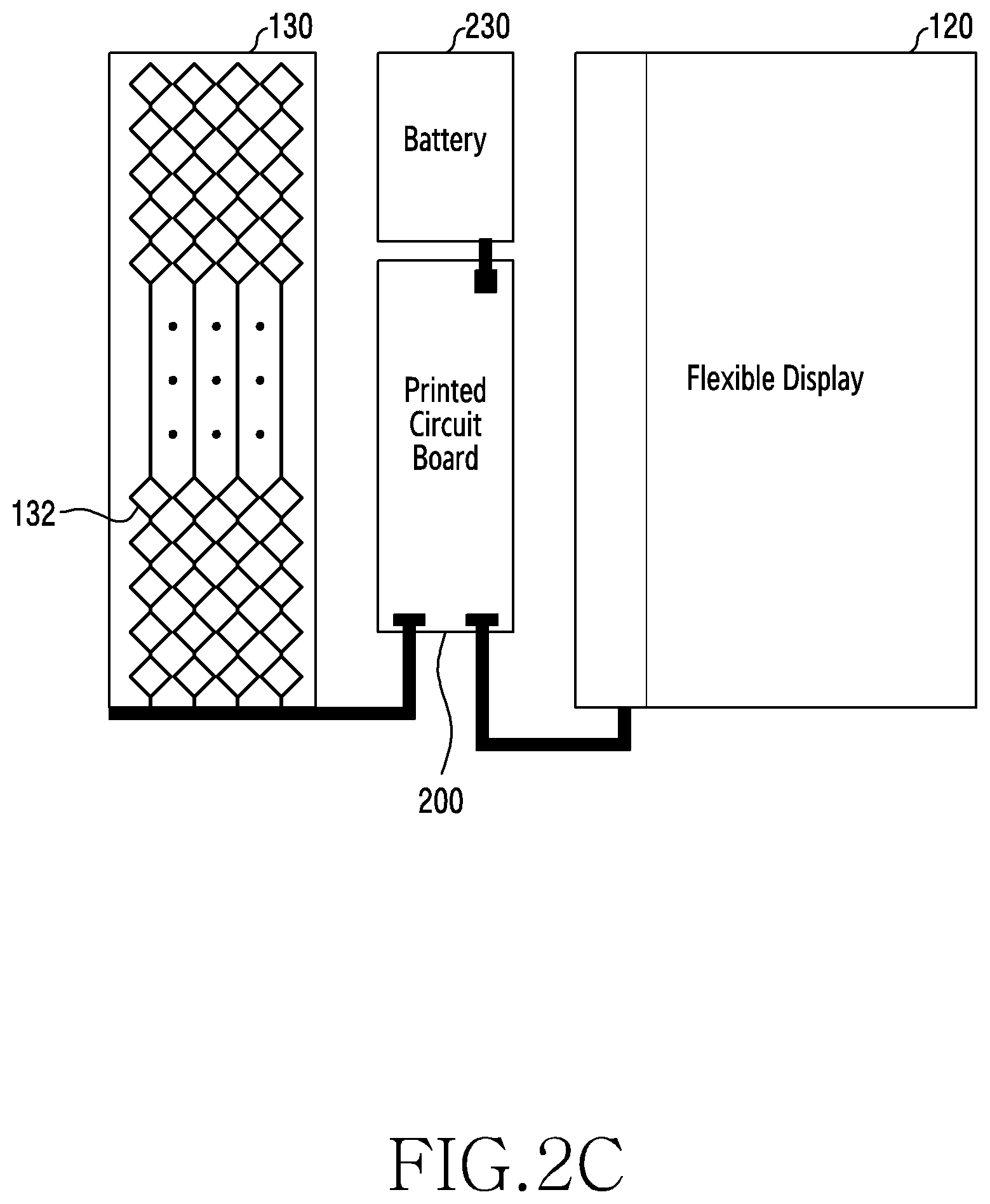 Patent US12326992 Figure 5 – Electronic device including flexible display, window, and touch electrode in electrode layer between window and flexible display, and touch control method therefor