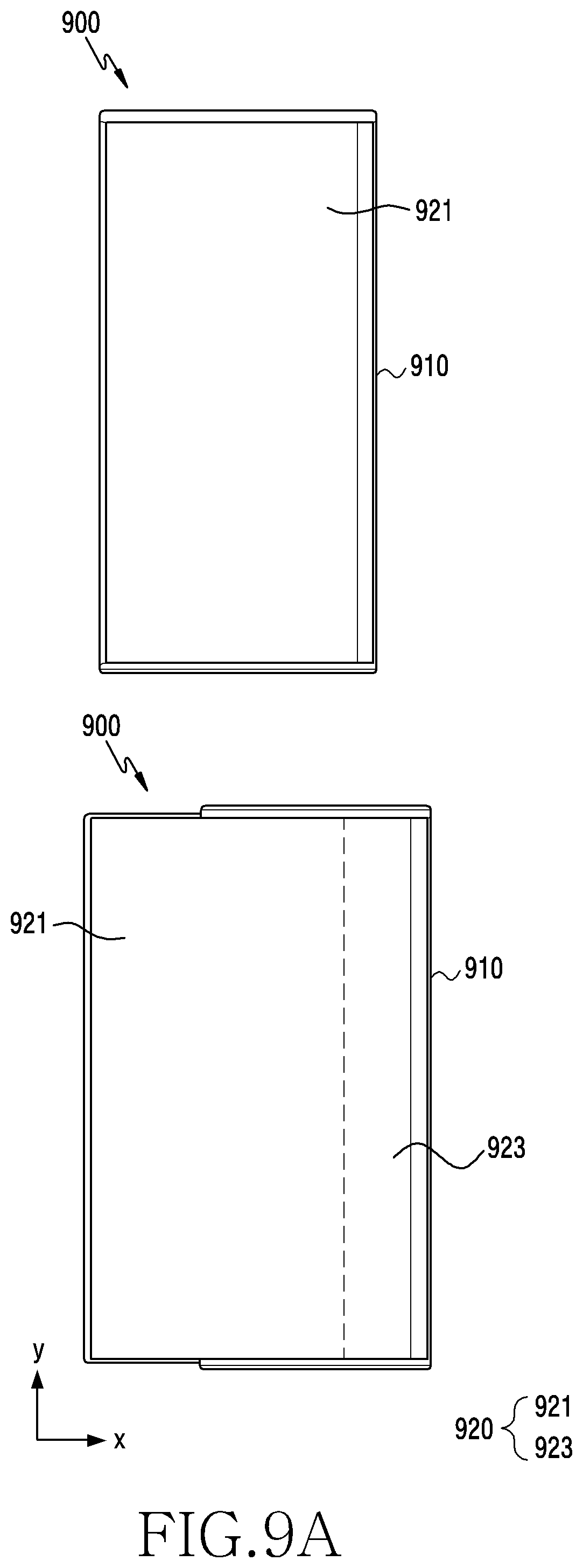 Patent US12326992 Figure 18 – Electronic device including flexible display, window, and touch electrode in electrode layer between window and flexible display, and touch control method therefor