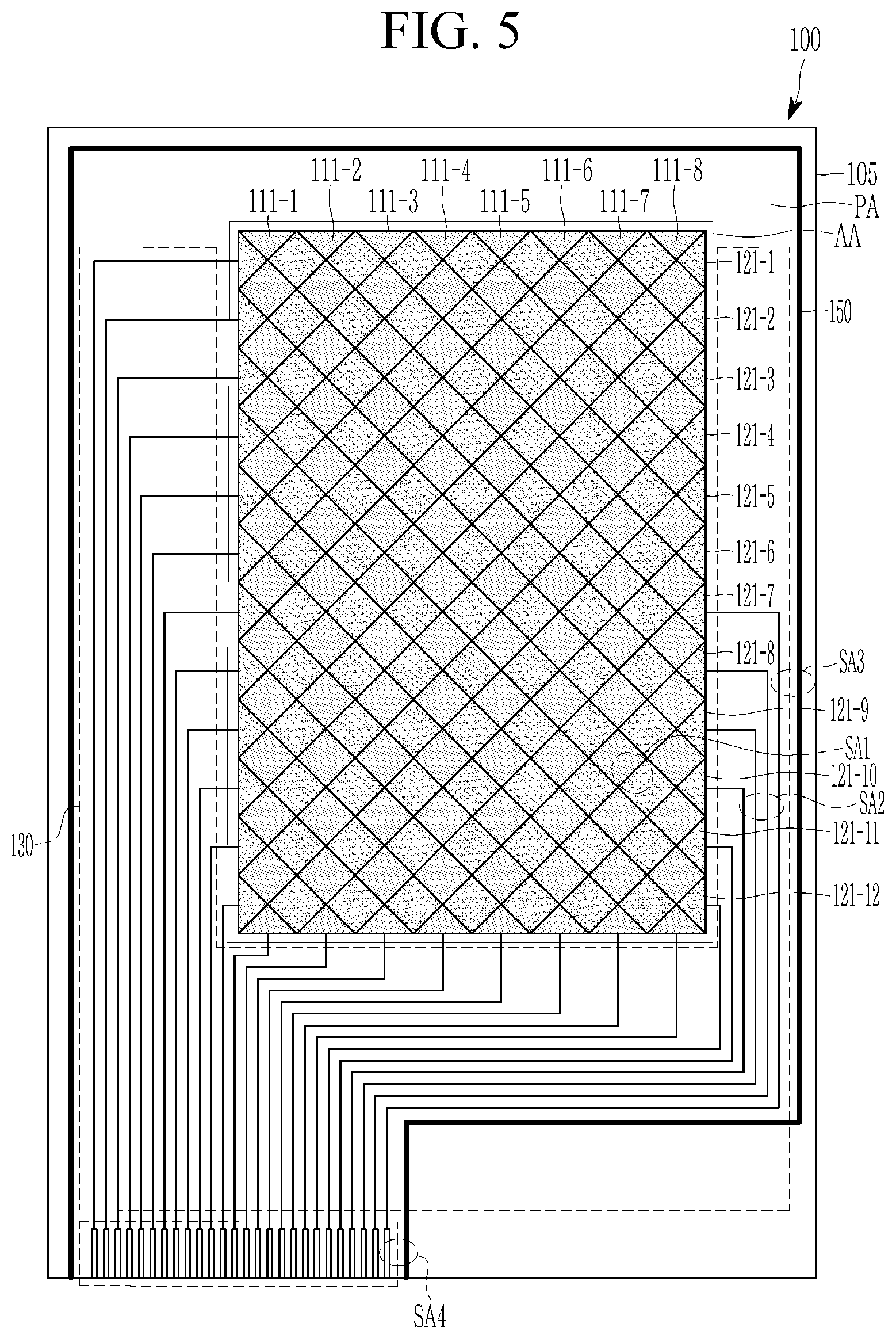 Patent US12326994 Figure 5 – Touch device and driving method thereof