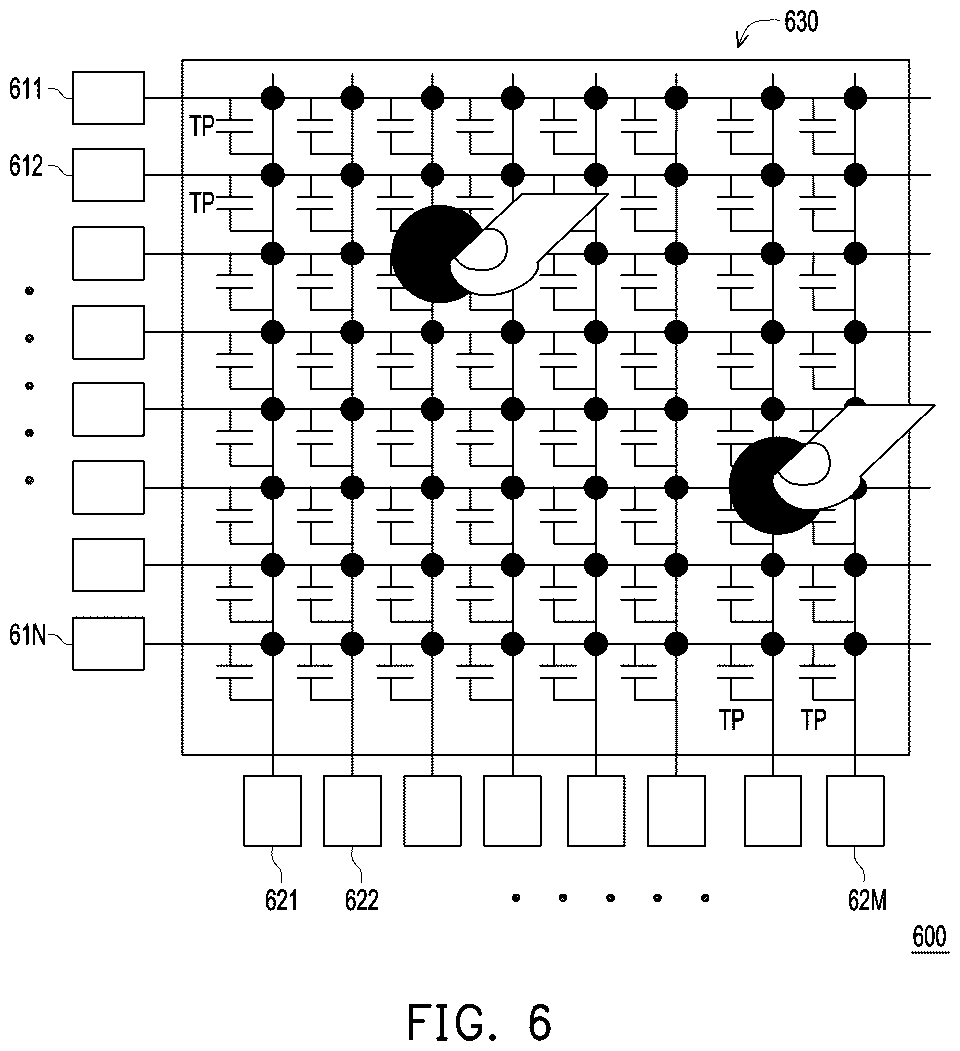 Patent US12326995 Figure 7 – Touch detection circuit