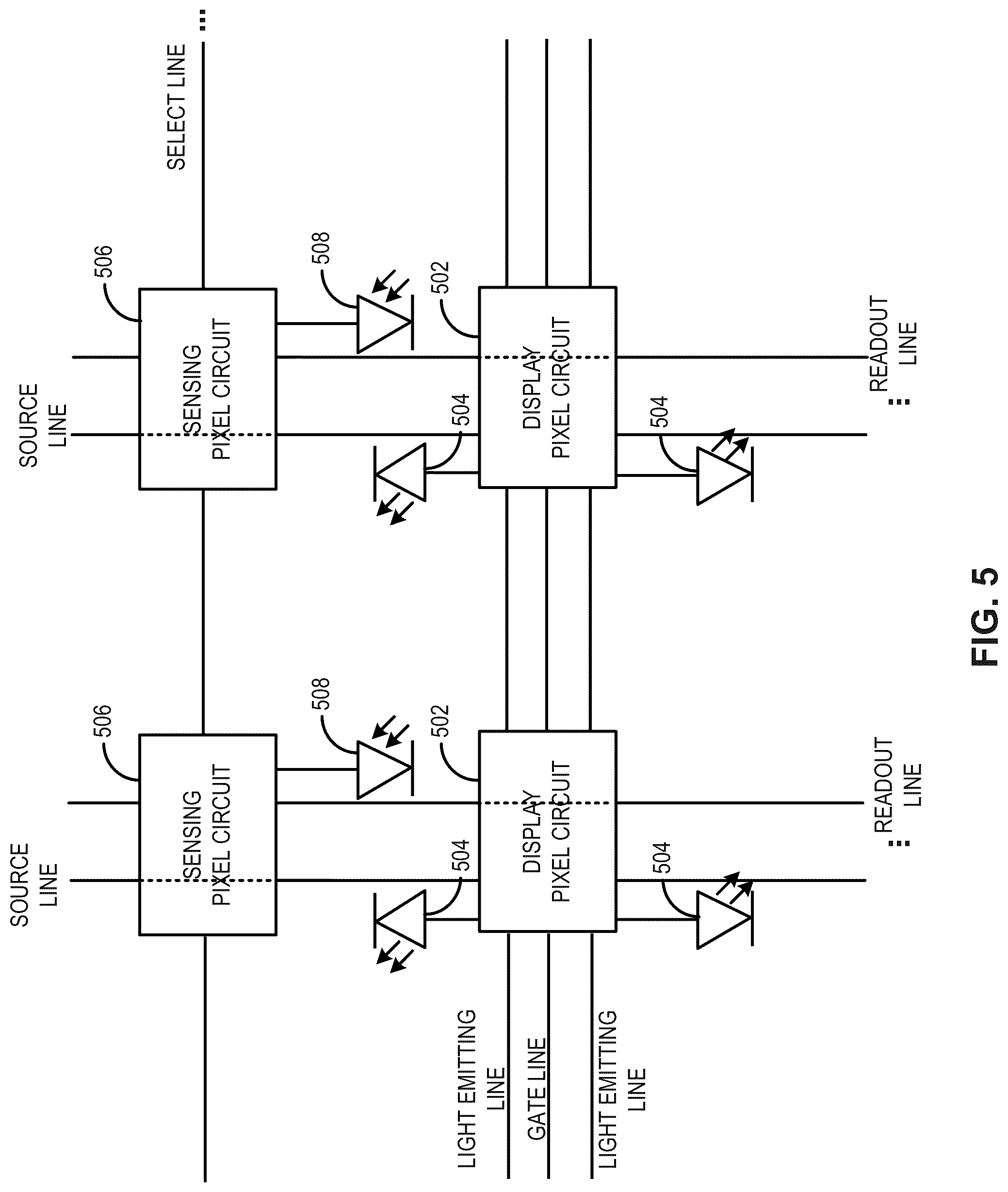 Patent US12326997 Figure 6 – Integrated display and sensing apparatus
