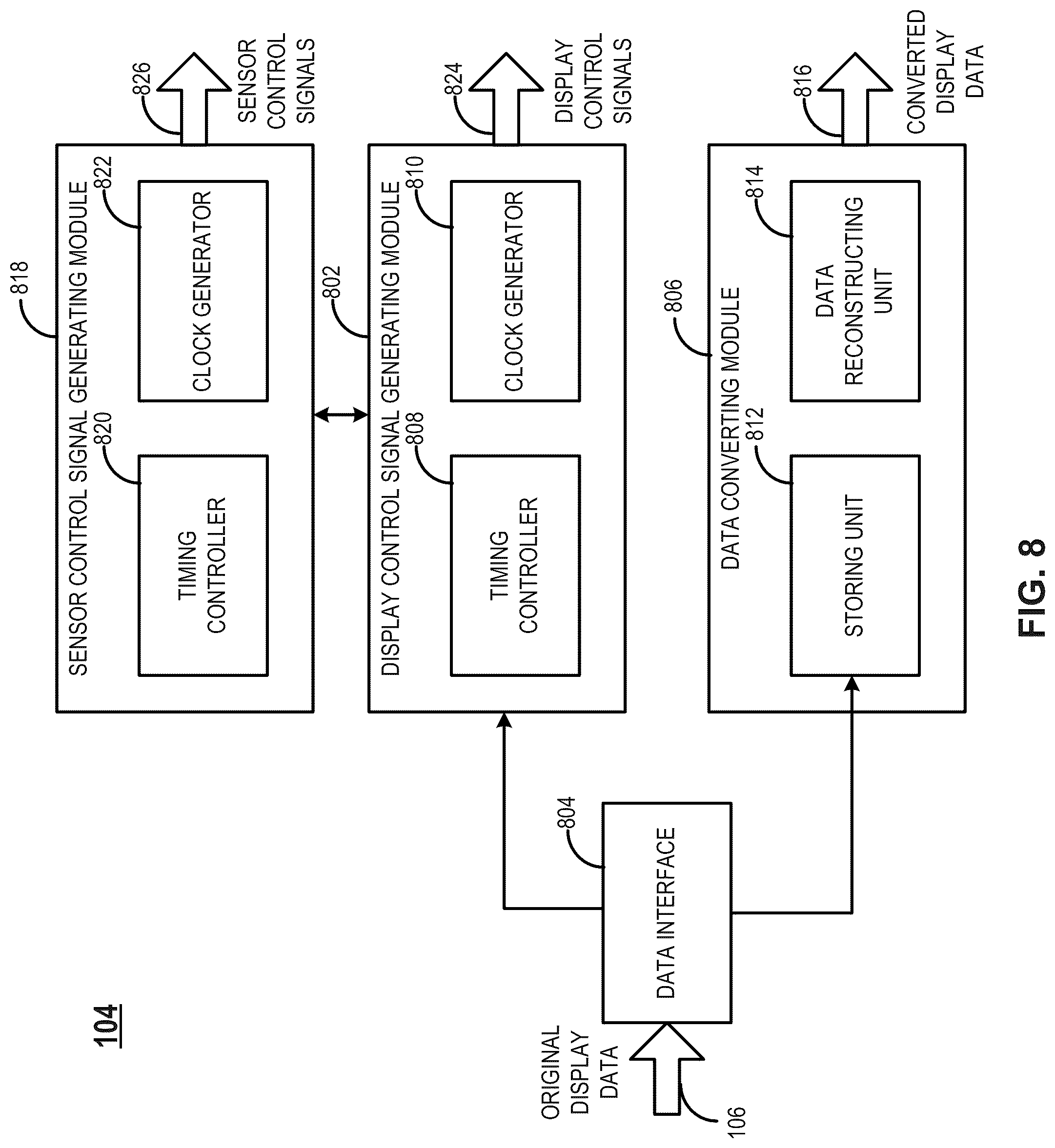 Patent US12326997 Figure 9 – Integrated display and sensing apparatus