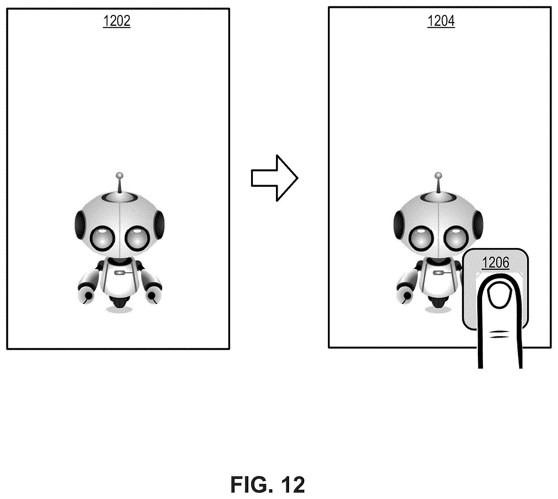 Patent US12326997 Figure 12 – Integrated display and sensing apparatus
