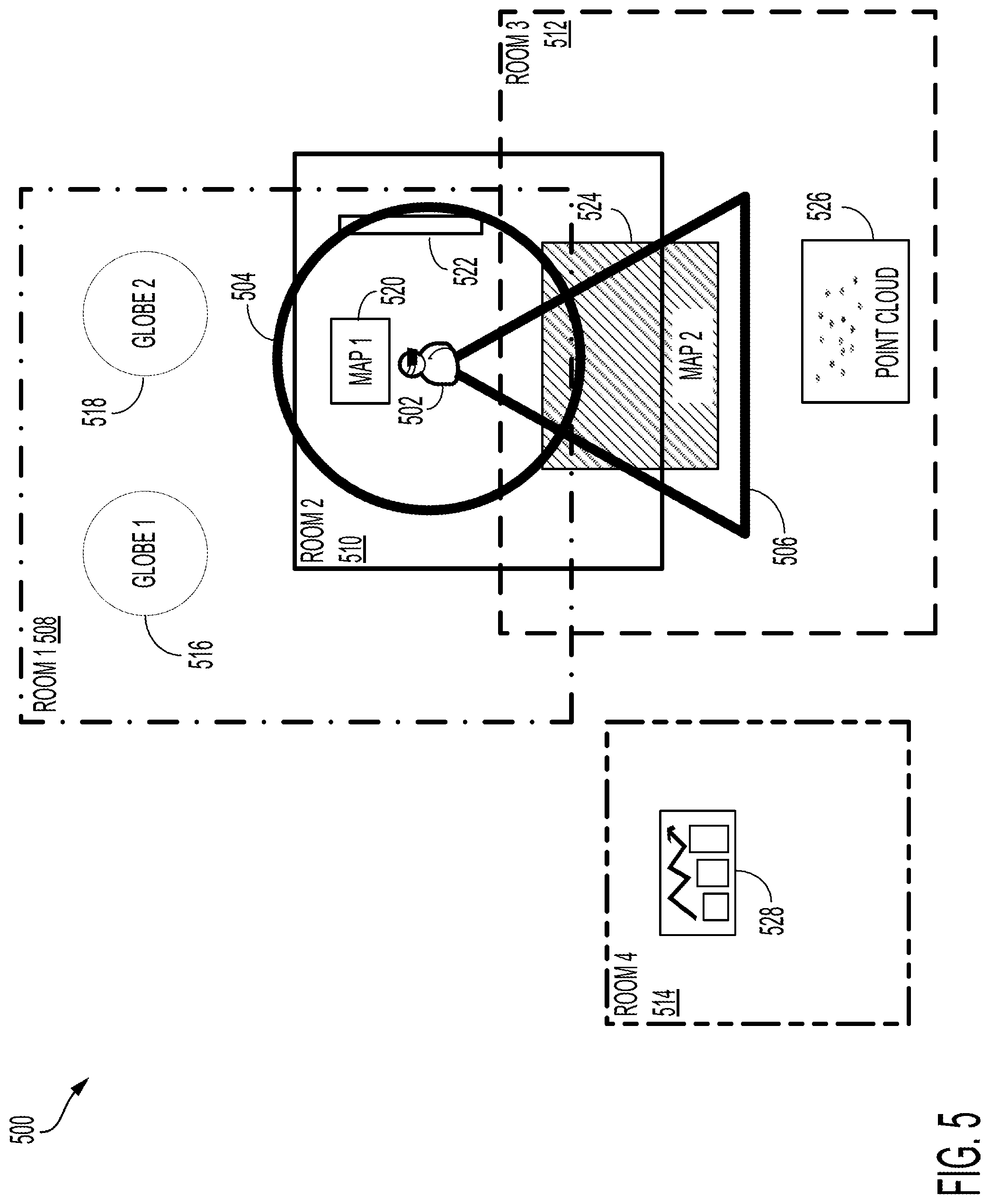 Patent US12327004 Figure 5 – Real-time geospatial collaboration system