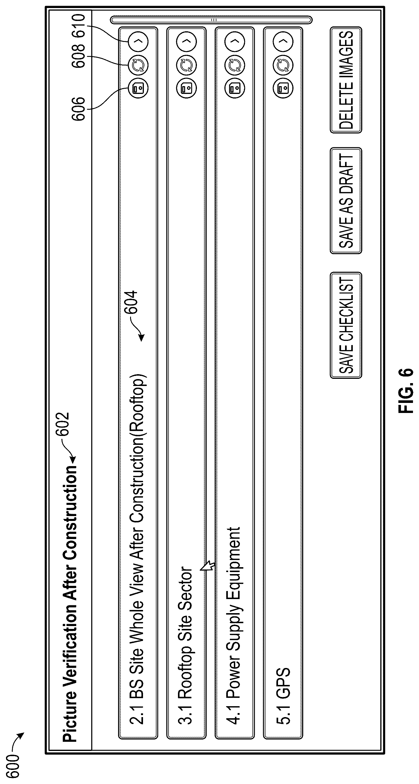 Patent US12327006 Figure 6 – Repeat section in checklist builder and method of using