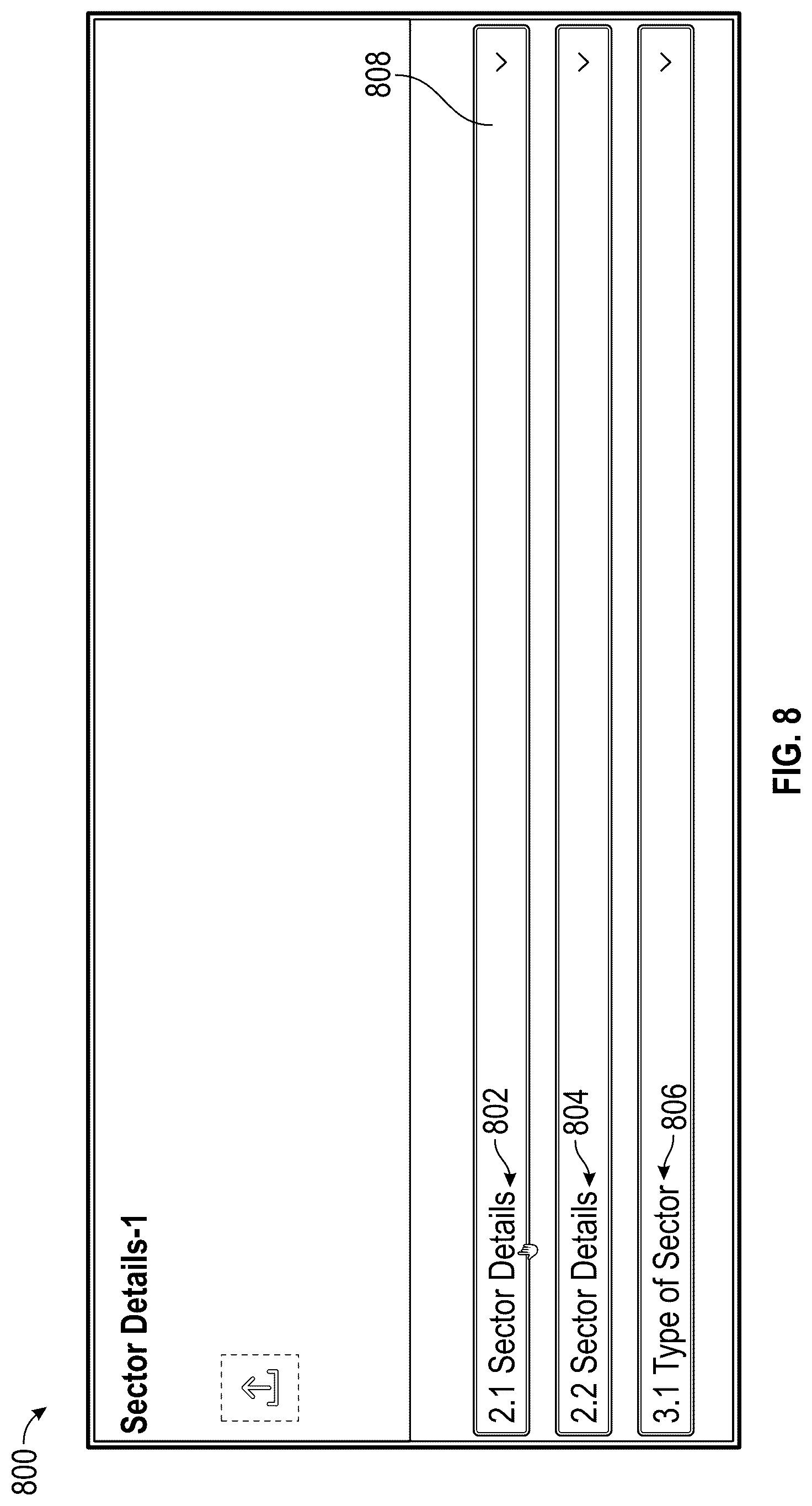 Patent US12327006 Figure 8 – Repeat section in checklist builder and method of using