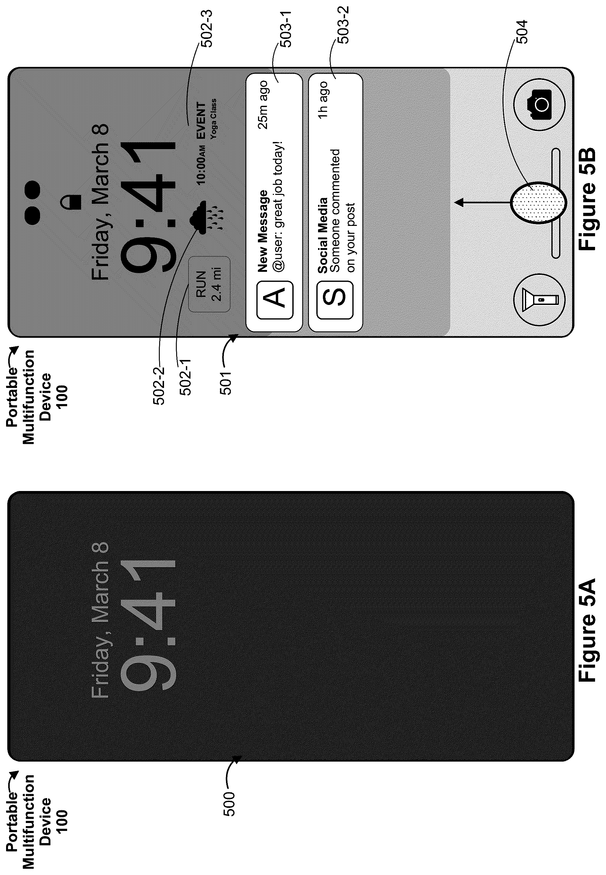 Patent US12327011 Figure 7 – Devices, methods, and graphical user interfaces for providing notifications and application information