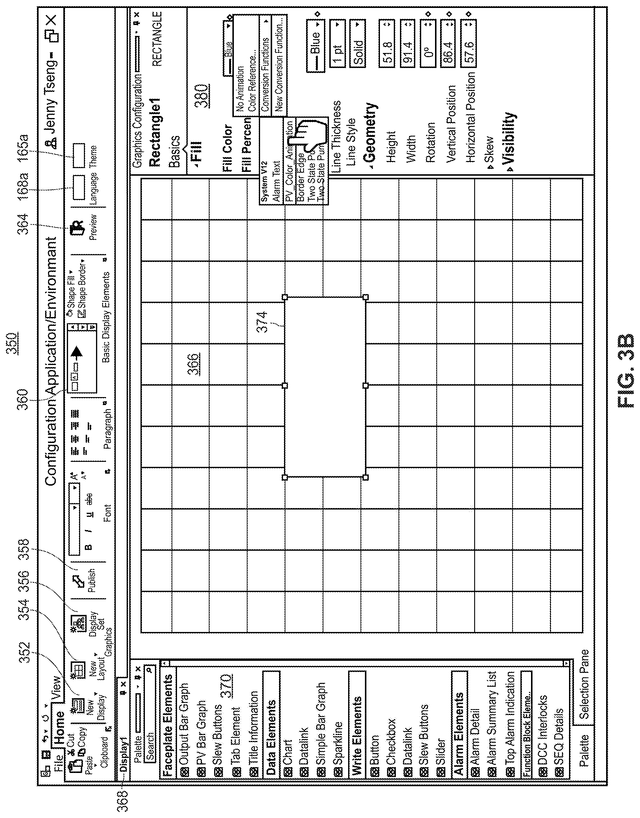 Patent US12327012 Figure 7 – Systems and methods for configuring and presenting a display navigation hierarchy in a process plant