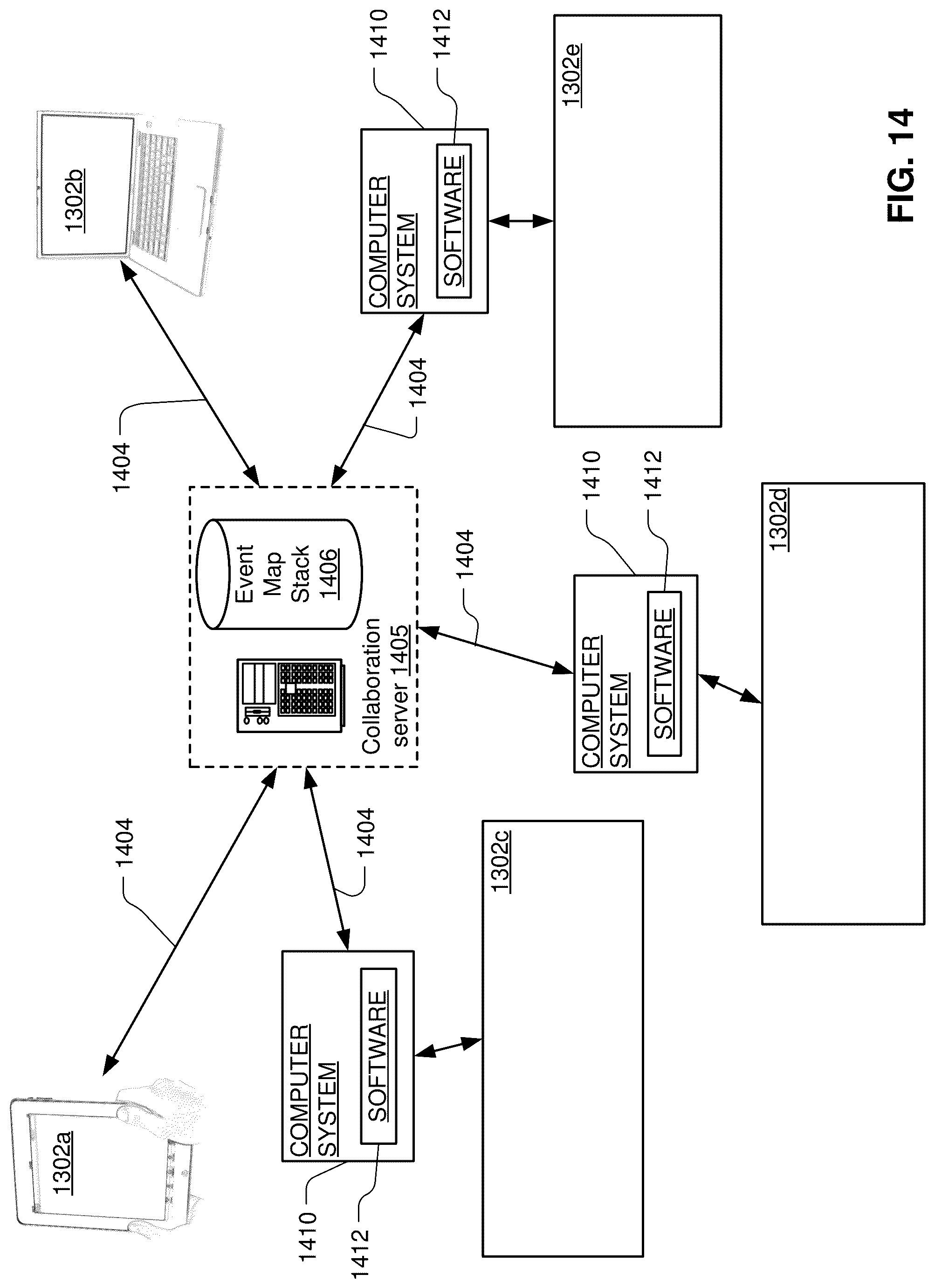 Patent US12327016 Figure 14 – Gesture based workflows in a collaboration system