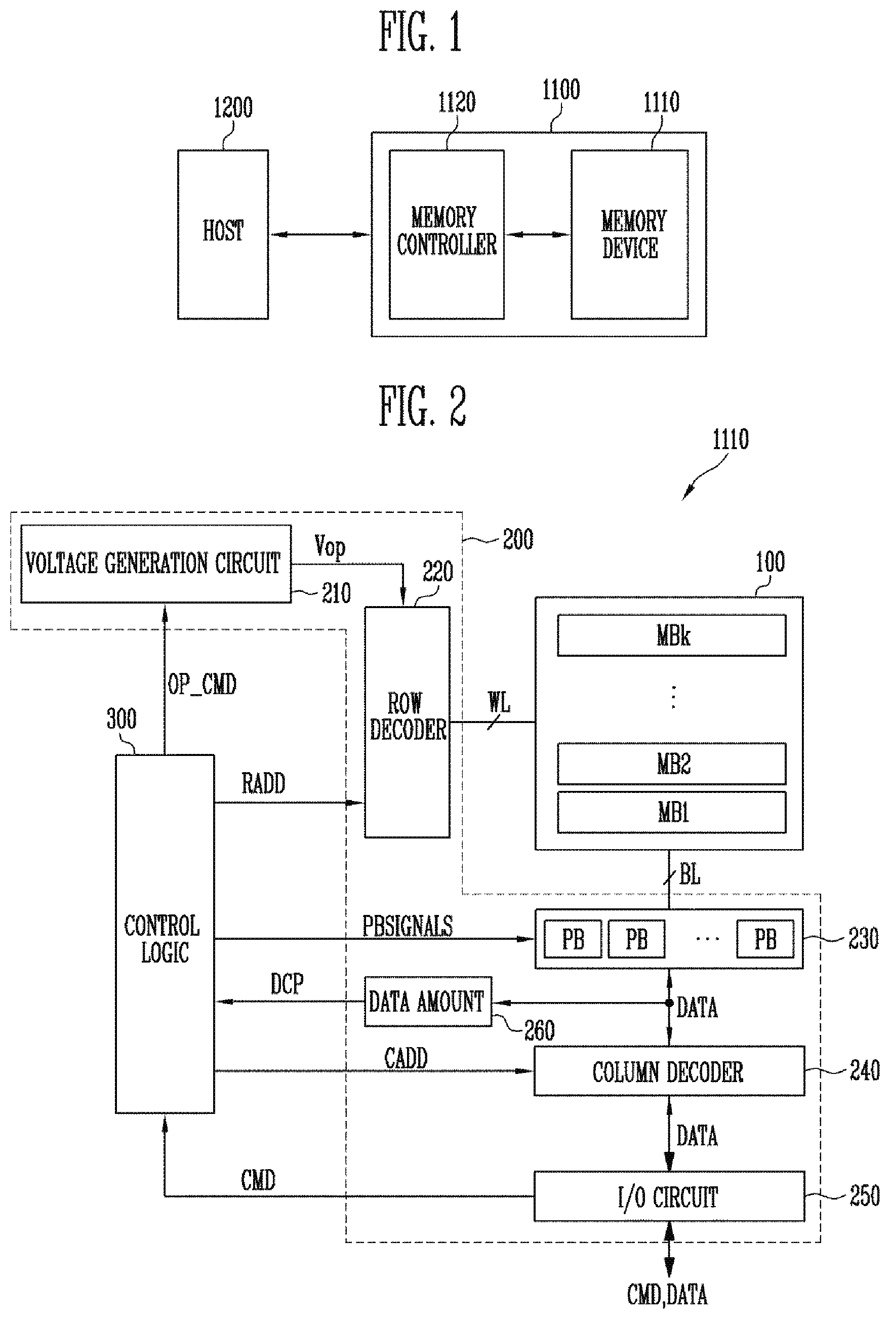 Patent US12327017 Figure 1 – Memory device for selecting memory block according to amount of data and operating method of the same