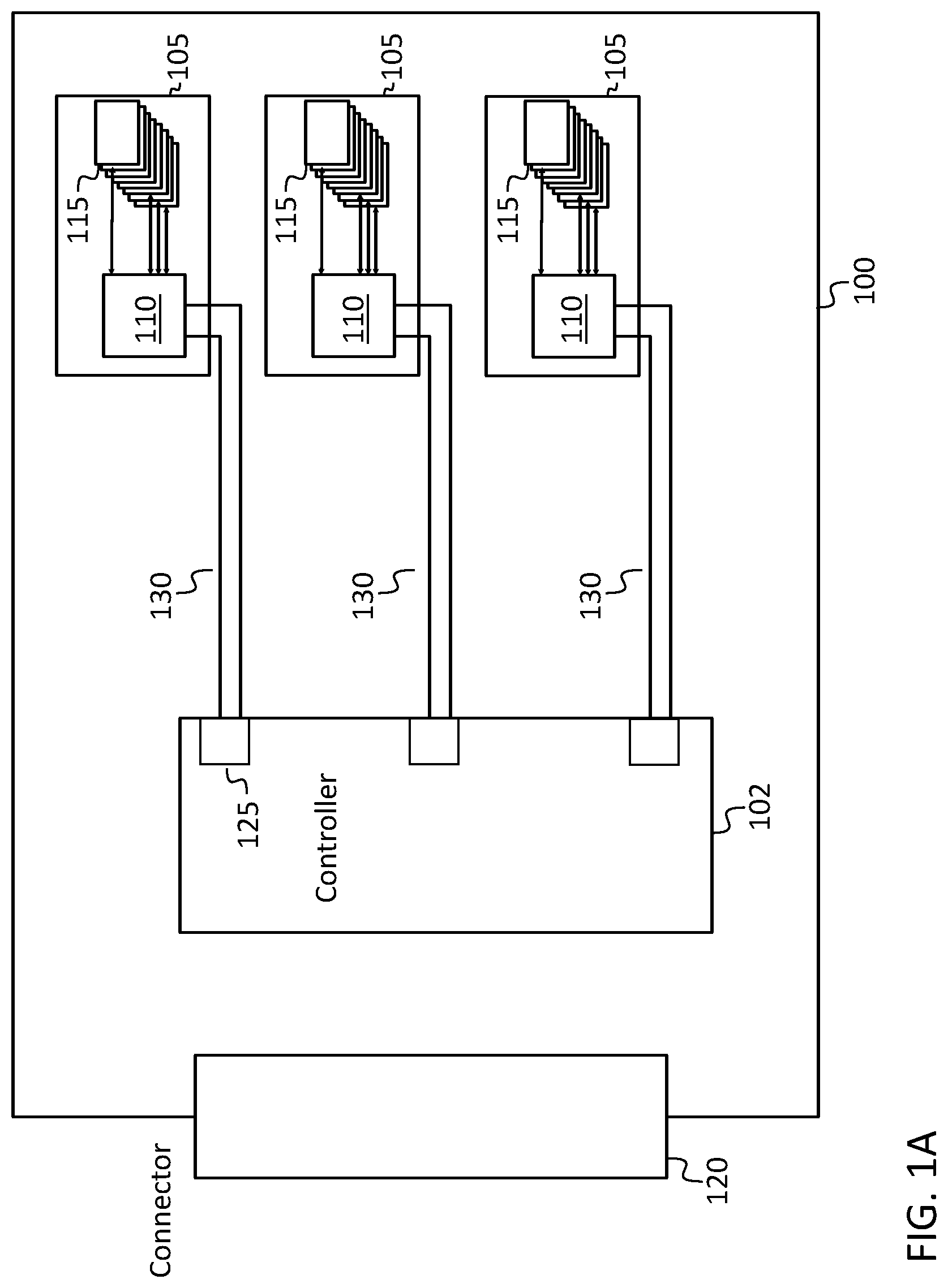 Patent US12327021 Figure 1 – Memory-interface converter chip