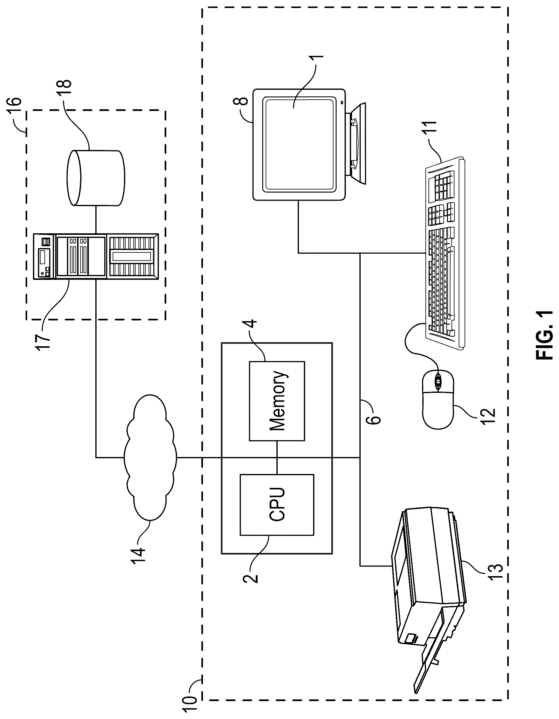 Patent US12327080 — Method and system for displaying and searching information in an electronic document — Figure 1