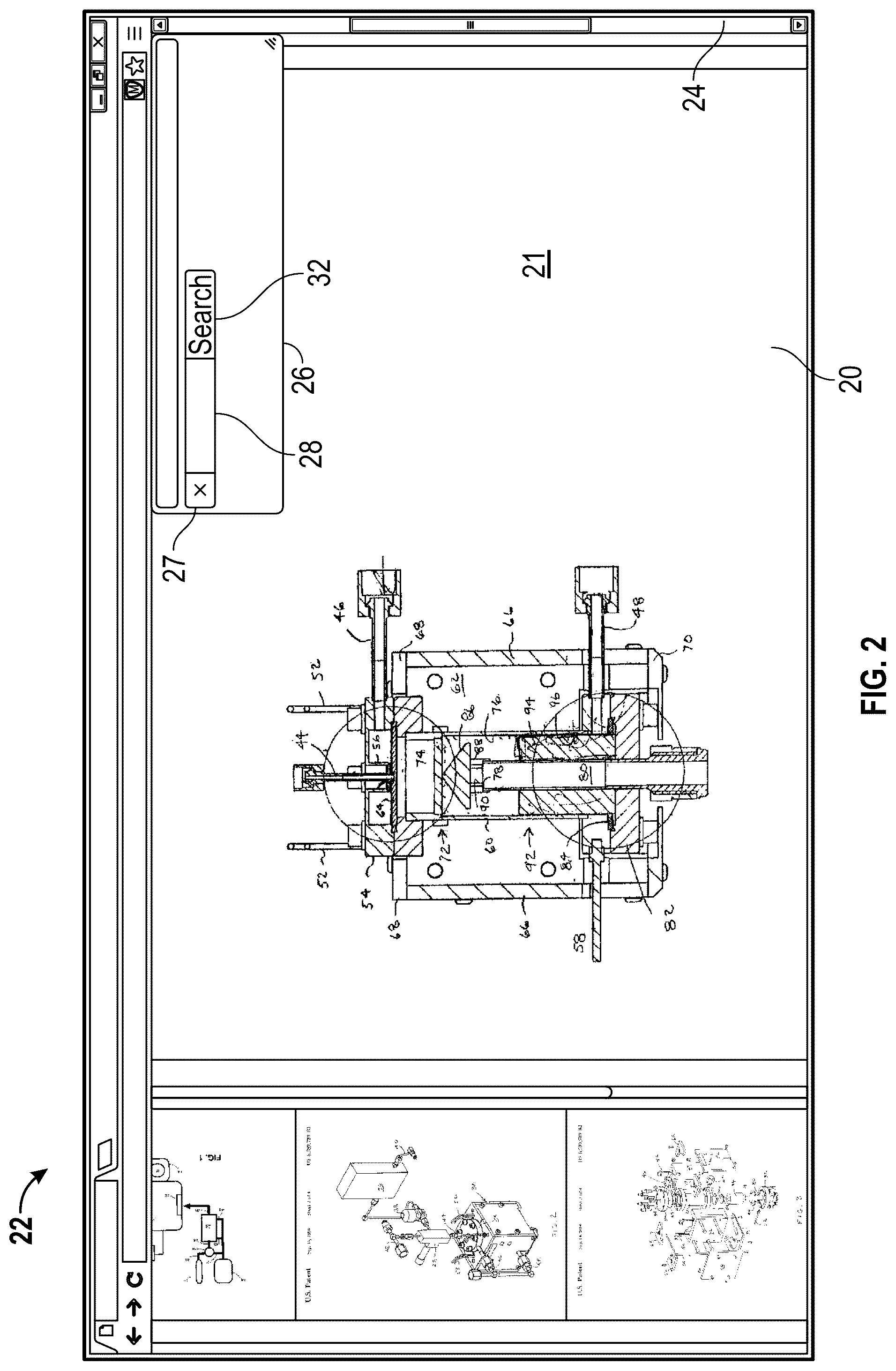 Patent US12327080 Figure 2 – Method and system for displaying and searching information in an electronic document