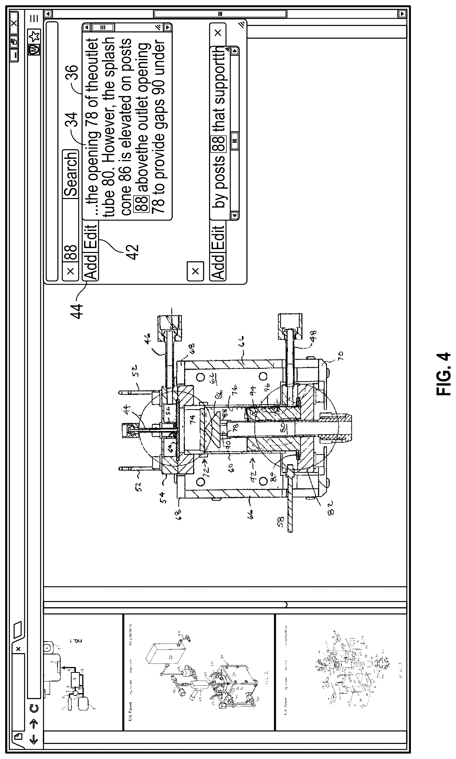 Patent US12327080 Figure 4 – Method and system for displaying and searching information in an electronic document