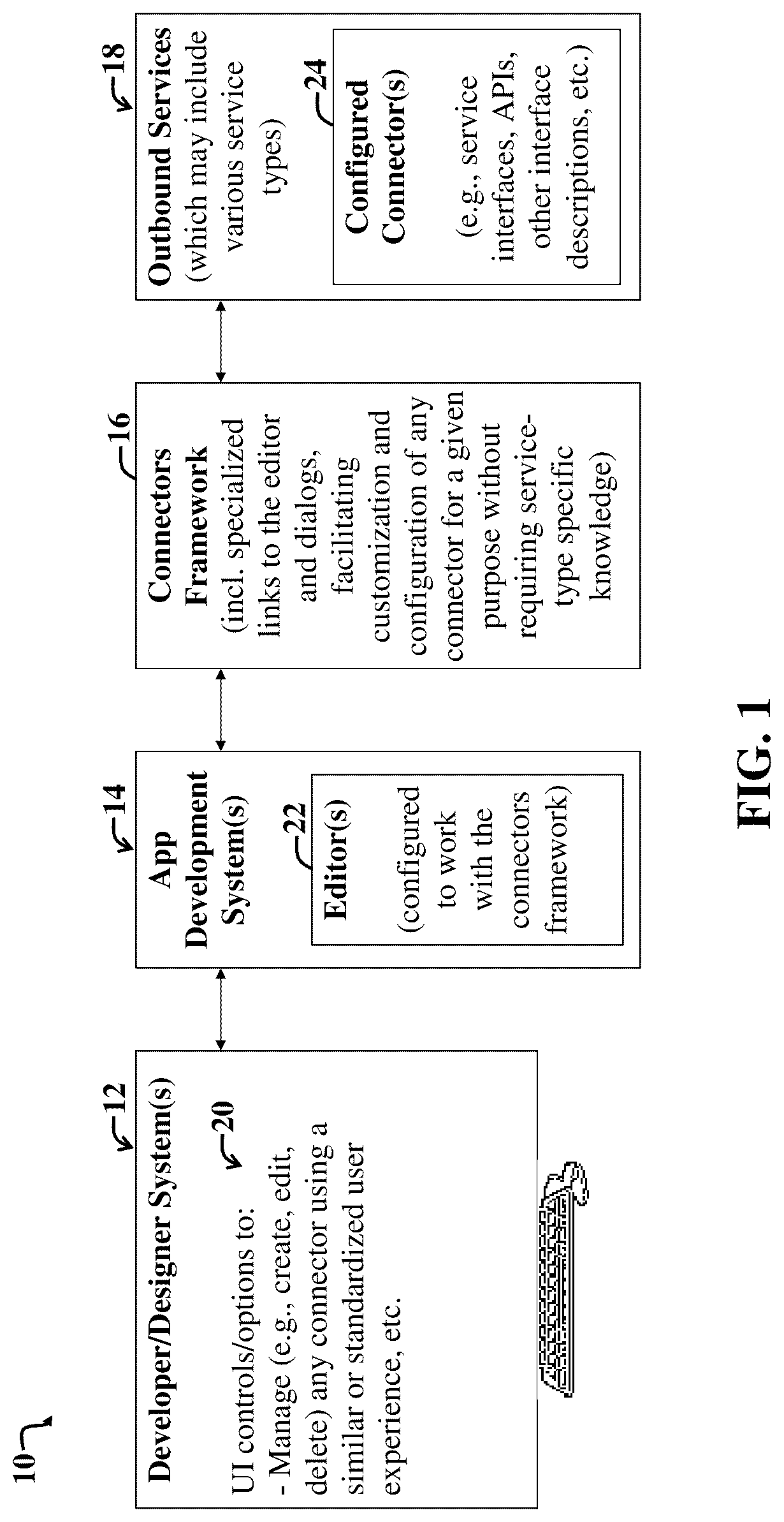 Patent US12327093 Figure 1 – Executing a process-based software application in a first computing environment and a second computing environment