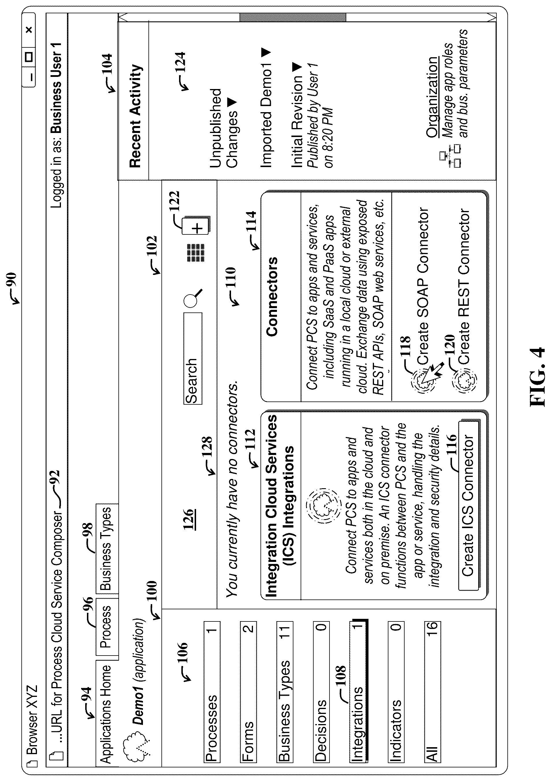 Patent US12327093 Figure 4 – Executing a process-based software application in a first computing environment and a second computing environment