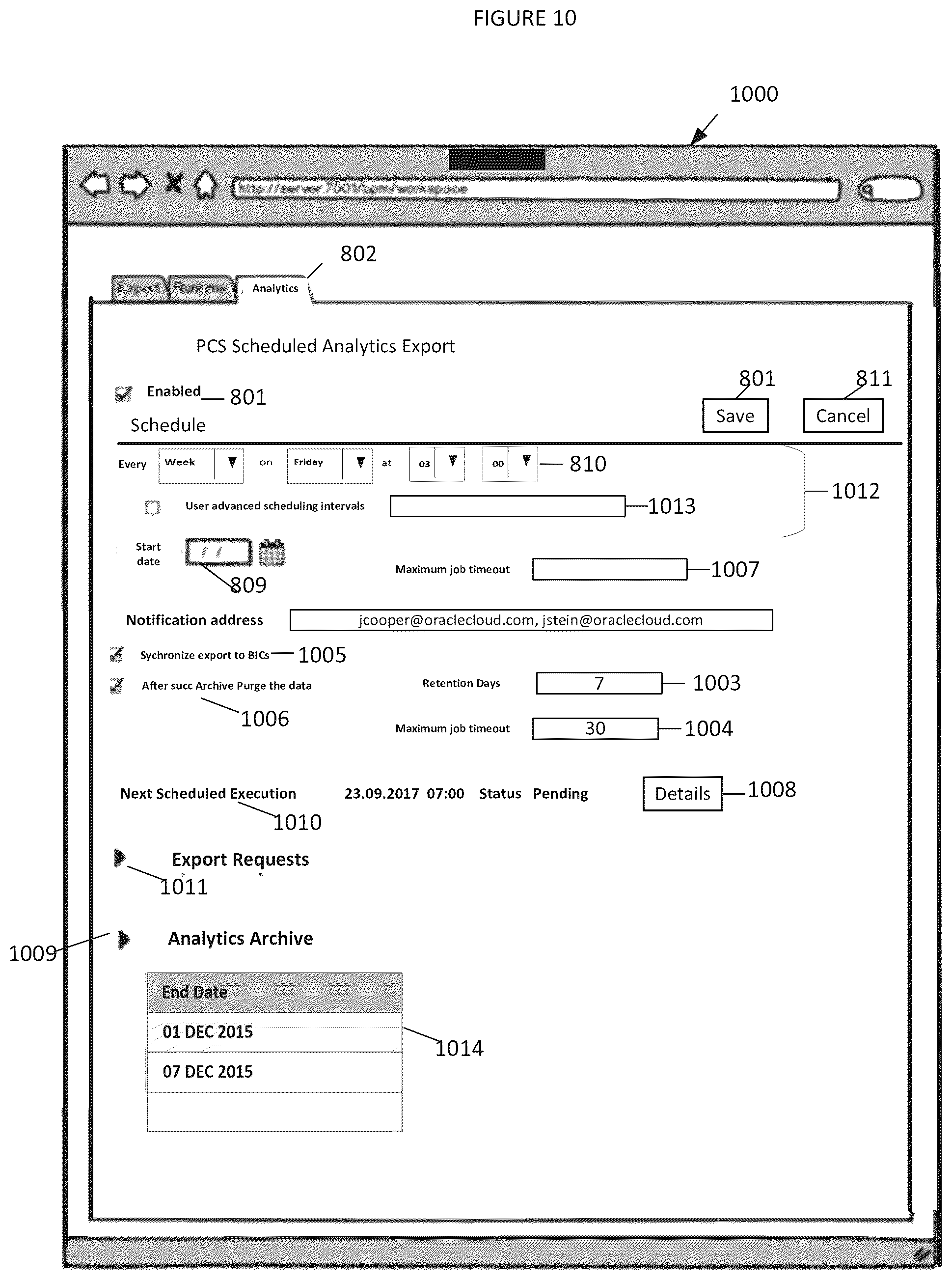 Patent US12327151 Figure 10 – Integrating a process cloud services system with an intelligence cloud service based on converted PCS analytics data