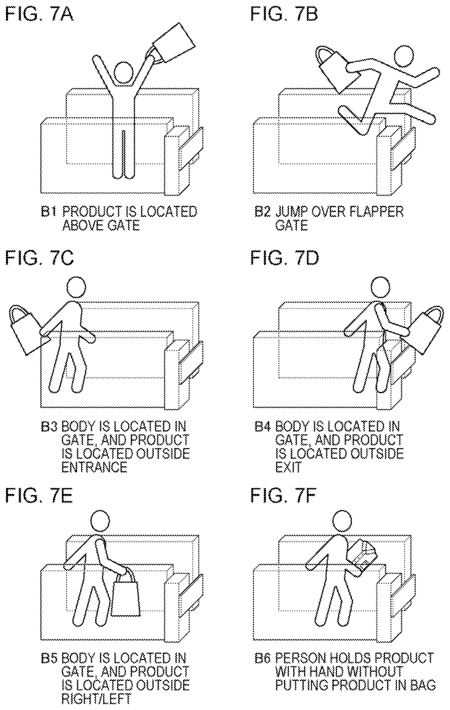 Patent US12327158 Figure 7 – Processing apparatus for outputting information for a passenger of a walk-through gate
