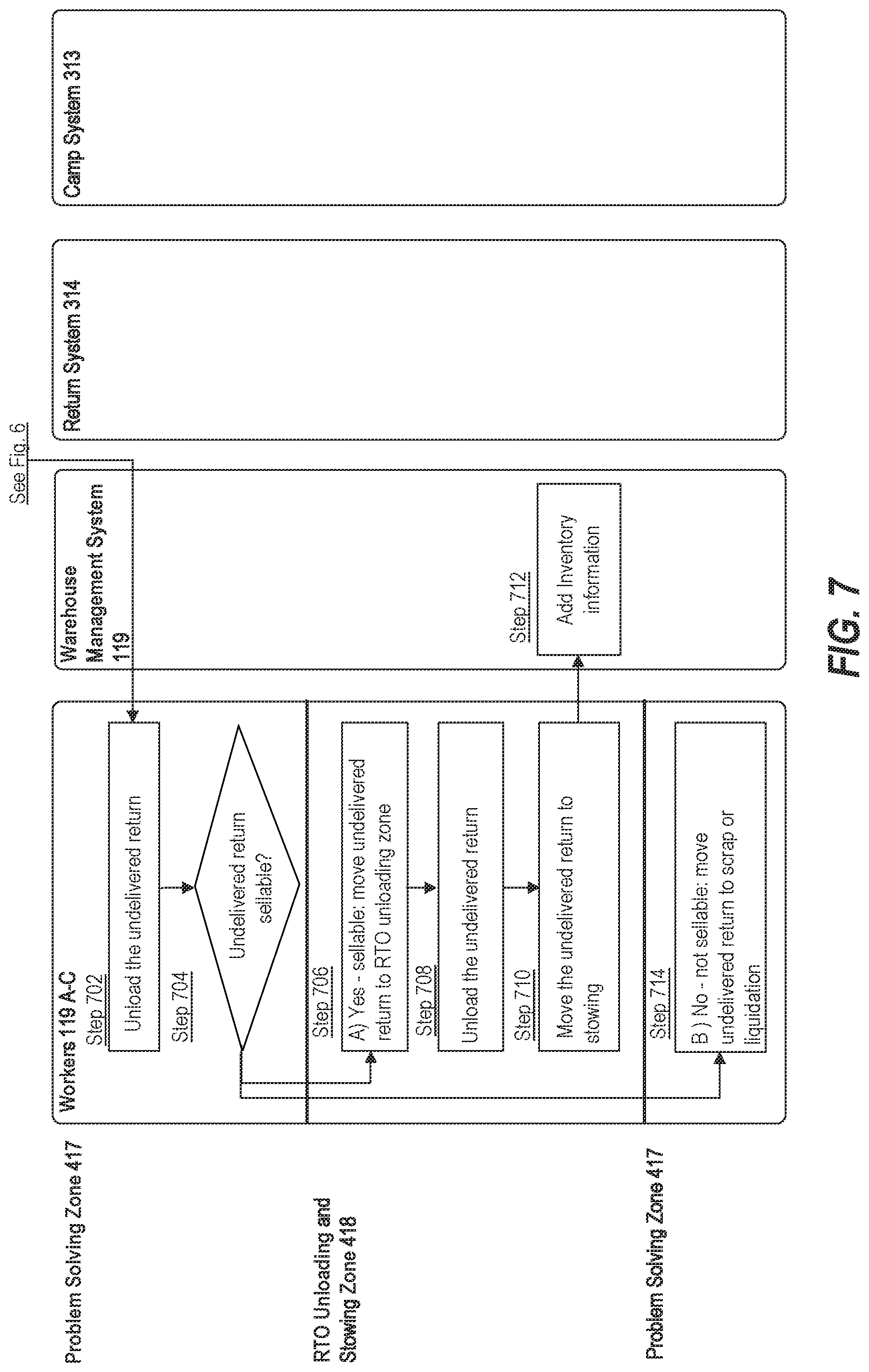 Patent US12327216 Figure 11 – Computerized systems and methods for tracking undelivered returned parcels