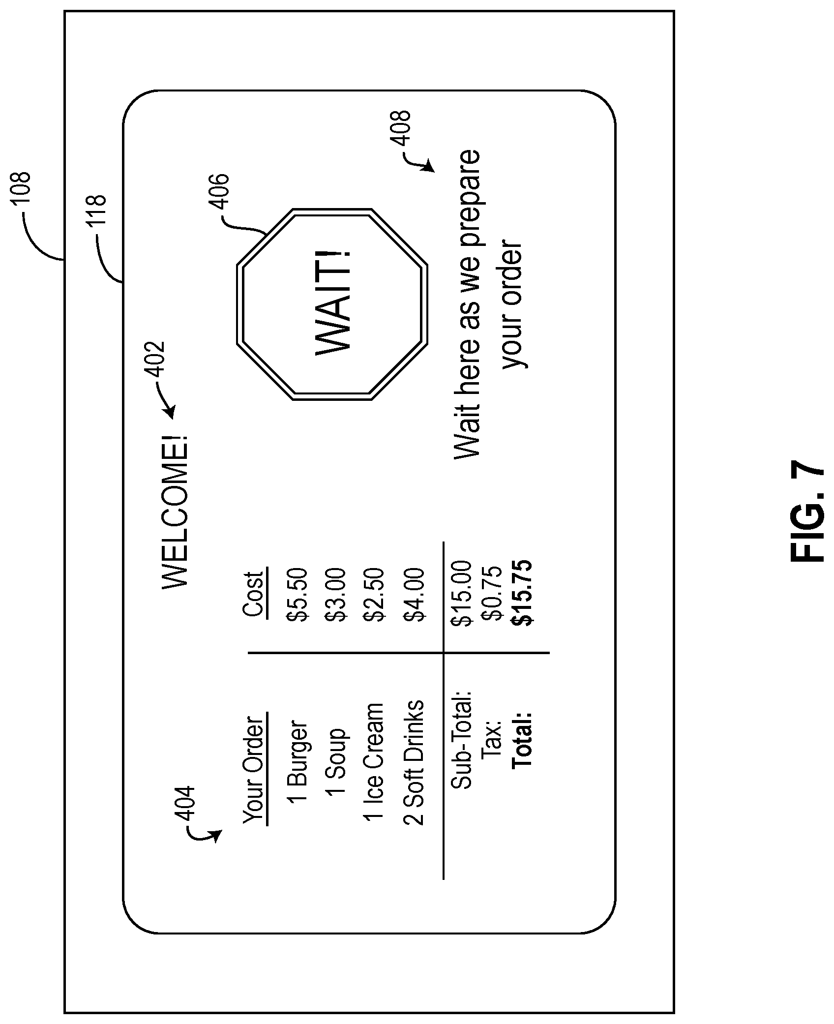 Patent US12327230 Figure 7 – Drive through system with traffic management