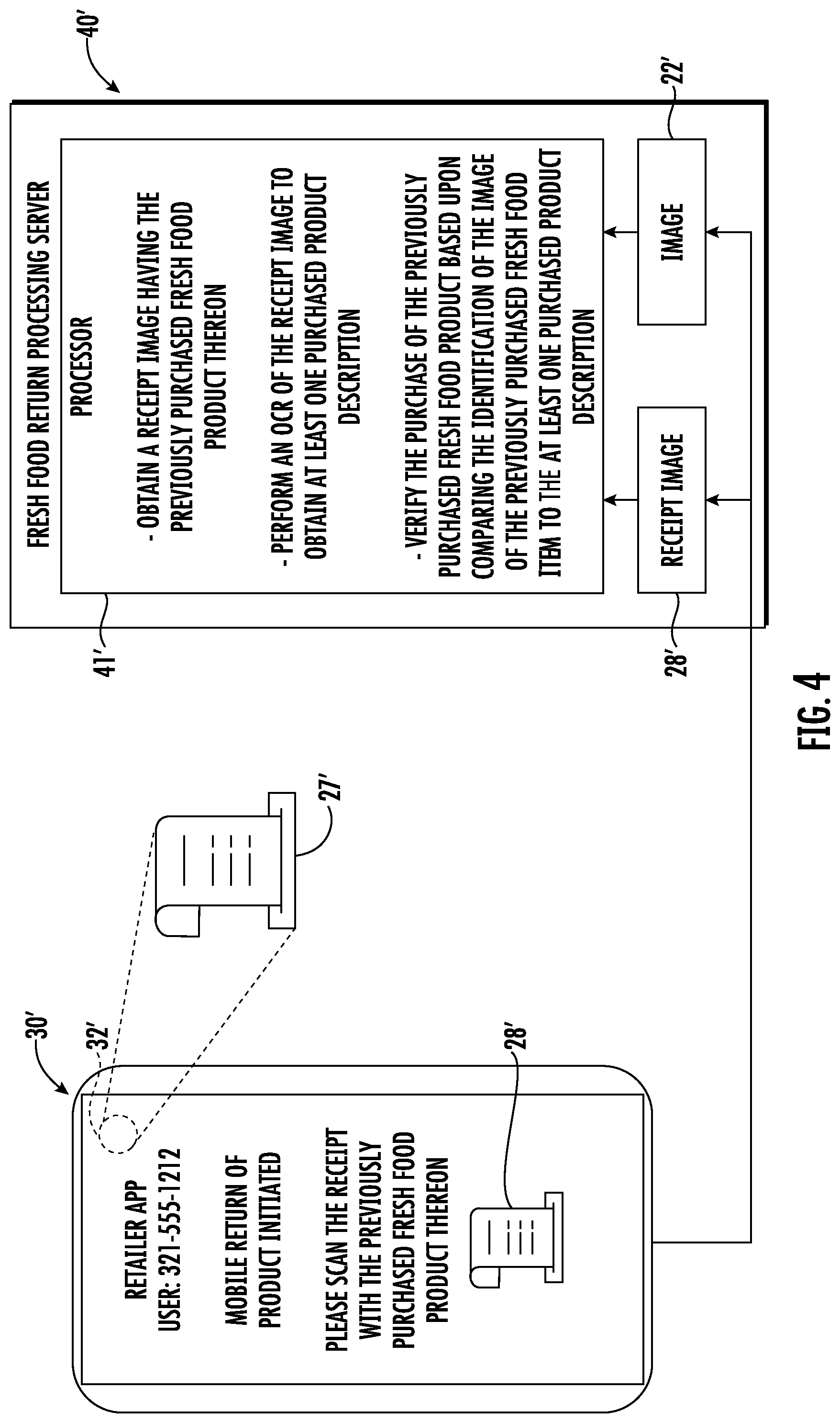 Patent US12327257 Figure 4 – Fresh food return processing system and related methods