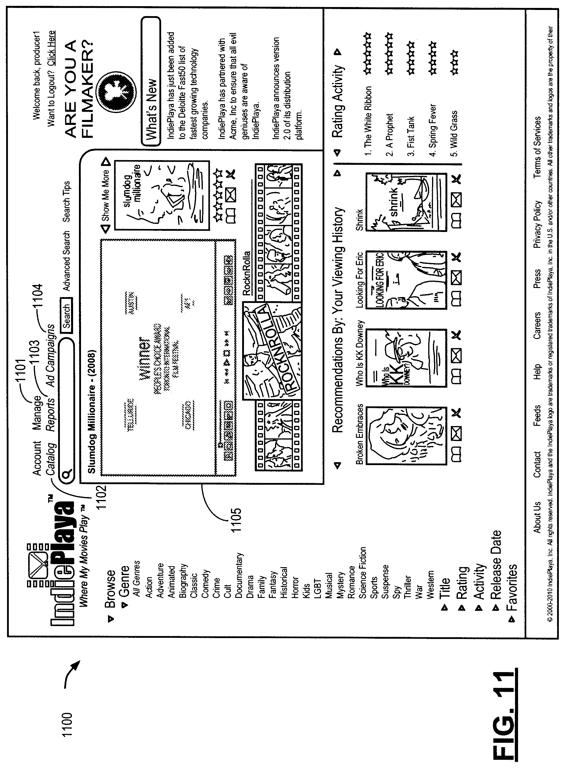 Patent US12327259 Figure 11 – Systems and methods for dynamic management of geo-fenced and geo-targeted media content and content alternatives in content management systems