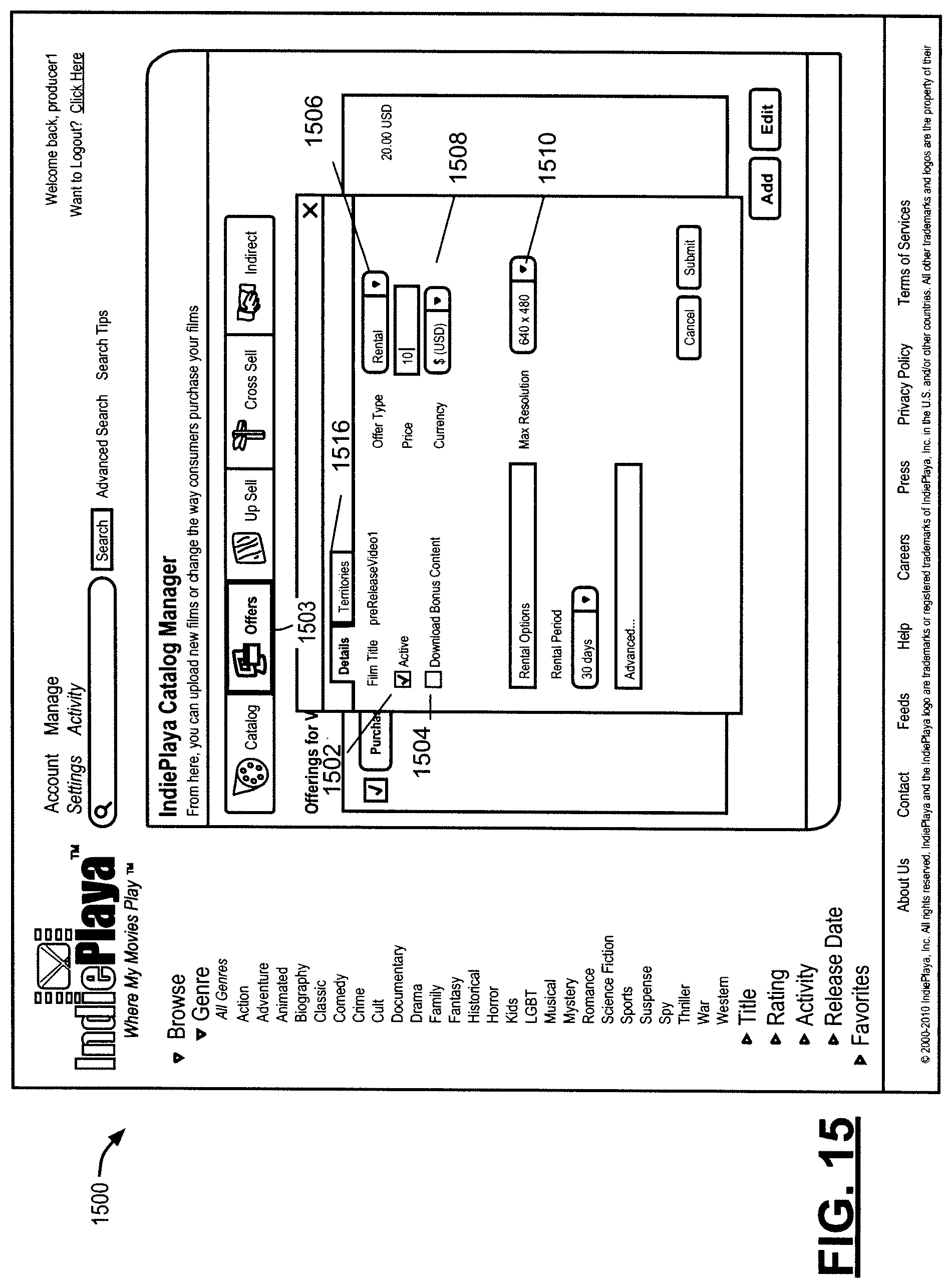 Patent US12327259 Figure 15 – Systems and methods for dynamic management of geo-fenced and geo-targeted media content and content alternatives in content management systems
