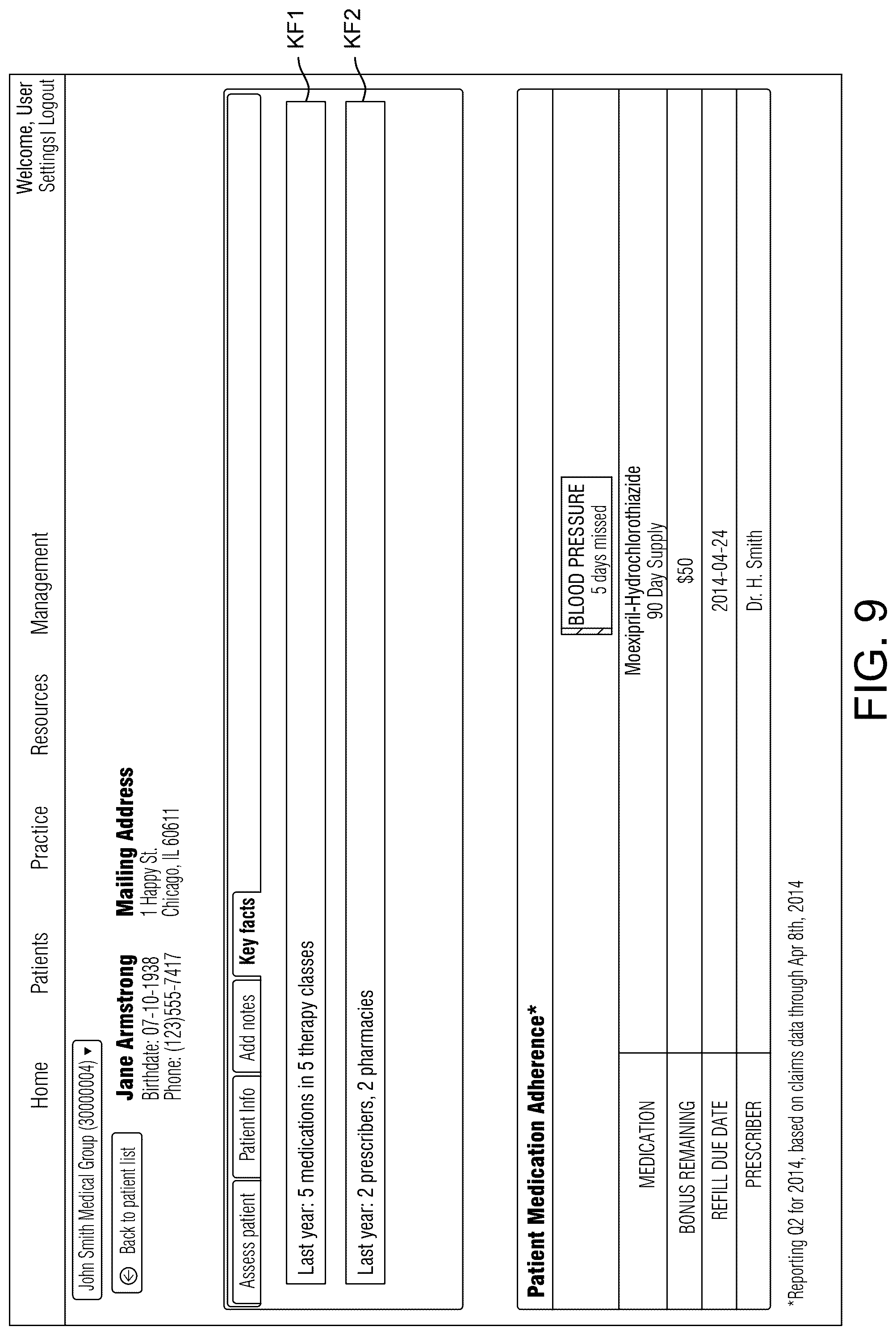 Patent US12327262 Figure 9 – Medical accountable provider platform