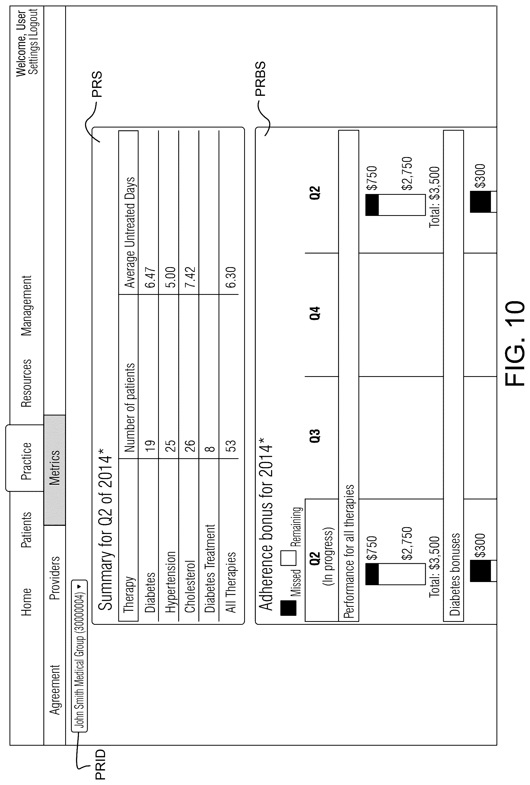 Patent US12327262 Figure 10 – Medical accountable provider platform