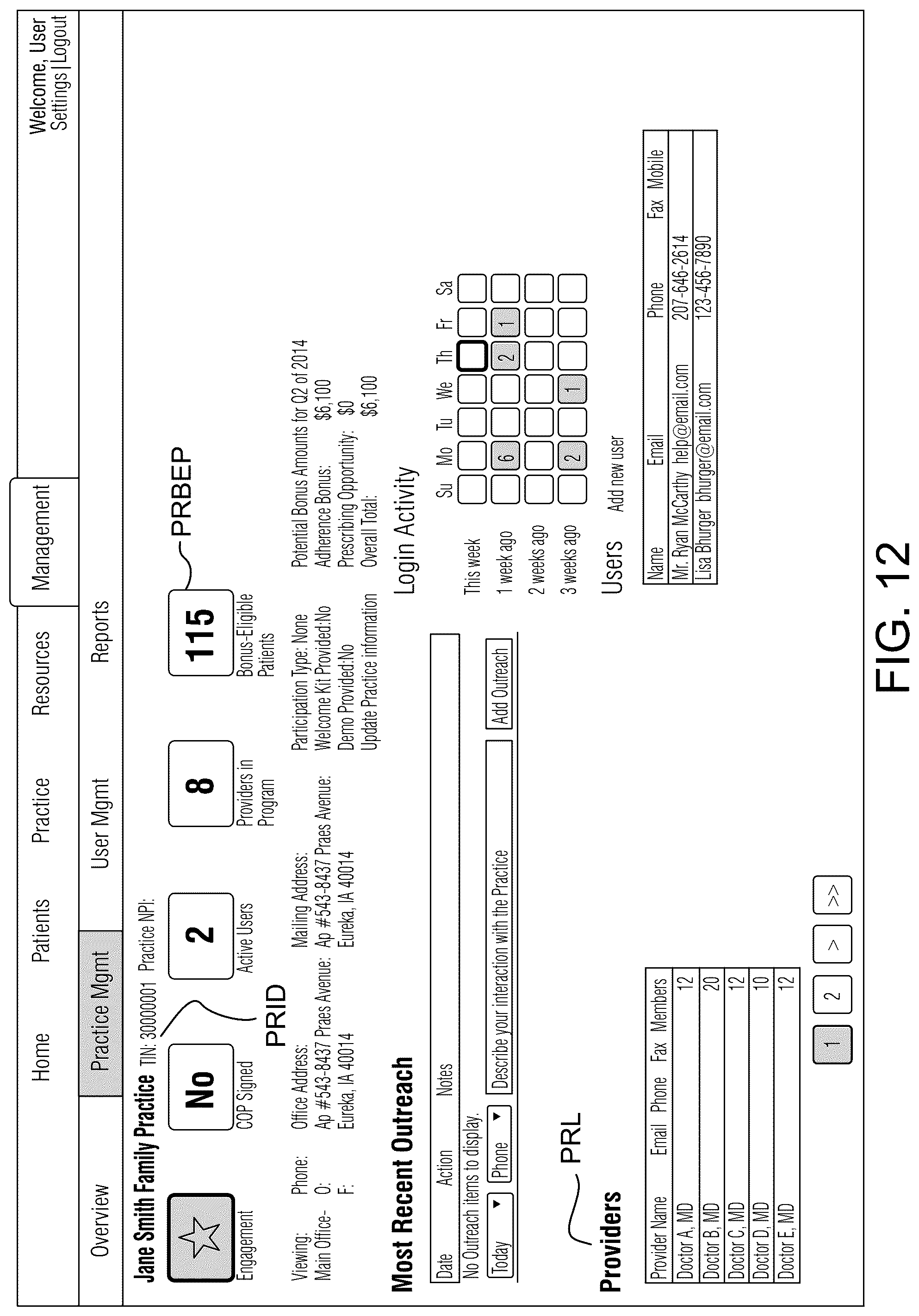 Patent US12327262 Figure 12 – Medical accountable provider platform