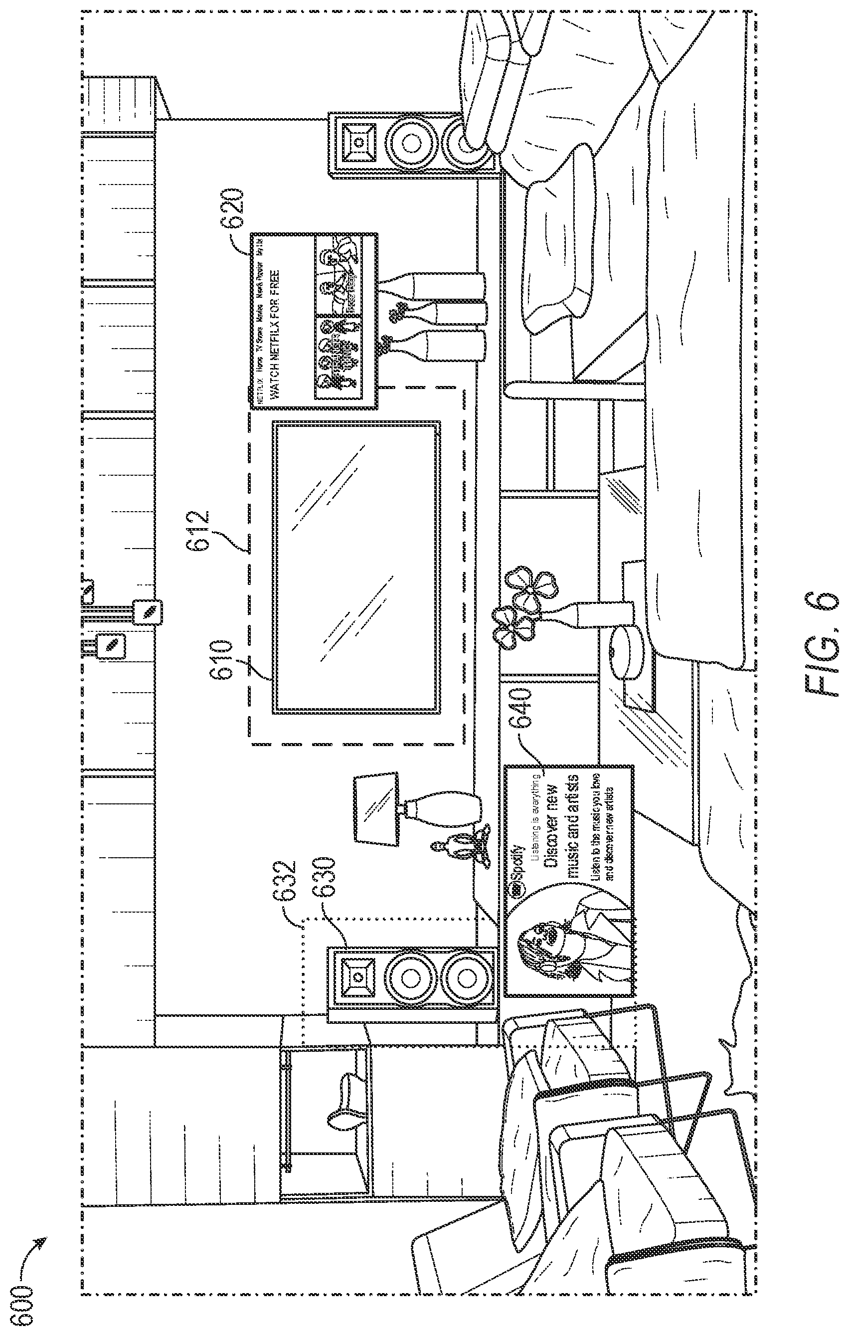 Patent US12327277 Figure 6 – Home based augmented reality shopping