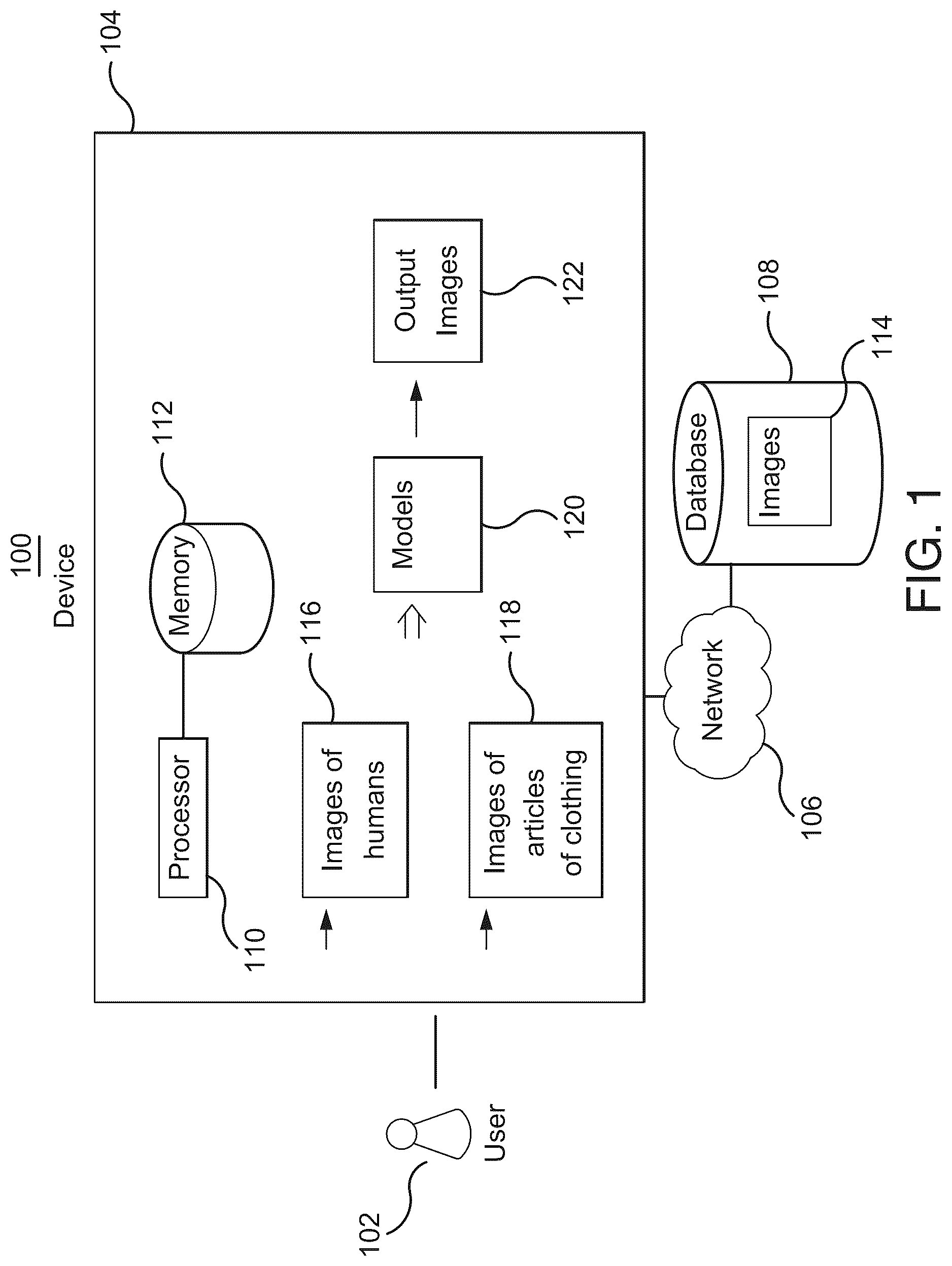 Patent US12327280 Figure 1 – Method and system for outfit simulation using layer mask