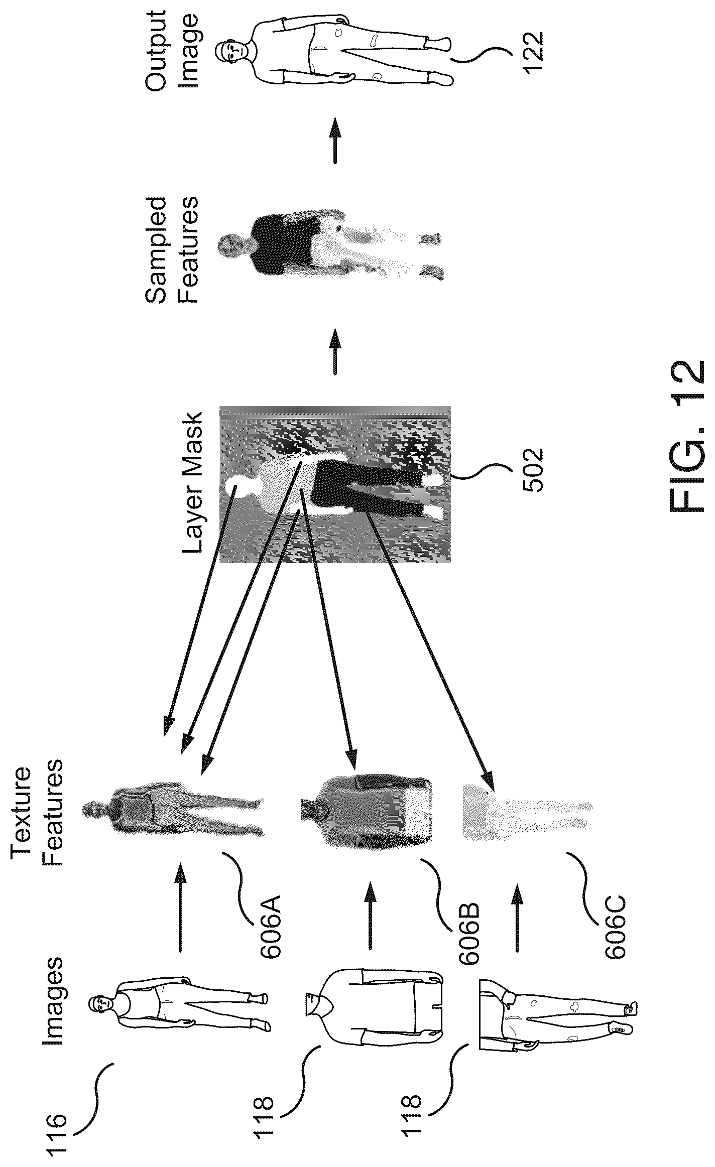 Patent US12327280 Figure 12 – Method and system for outfit simulation using layer mask