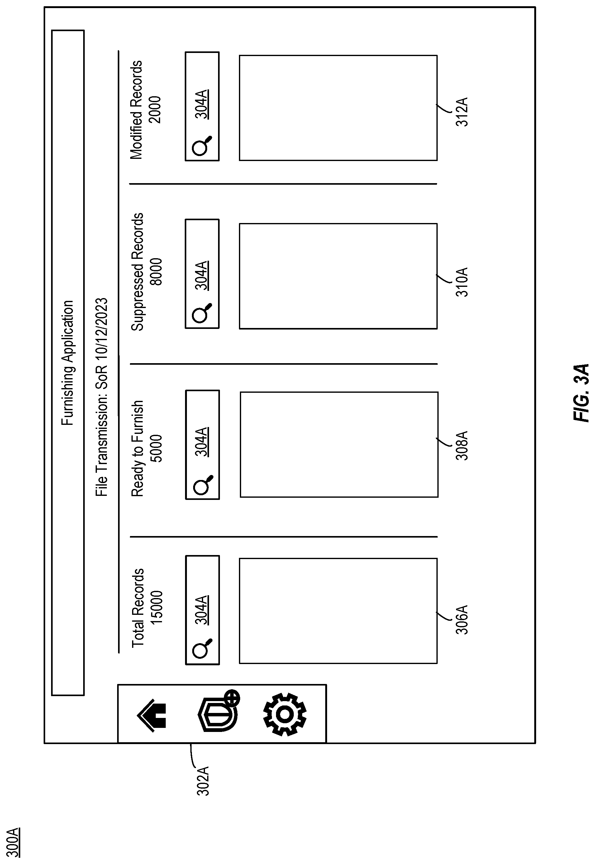 Patent US12327282 Figure 3 – User interface for identifying and correcting results of data processing rules preventing transmission of data
