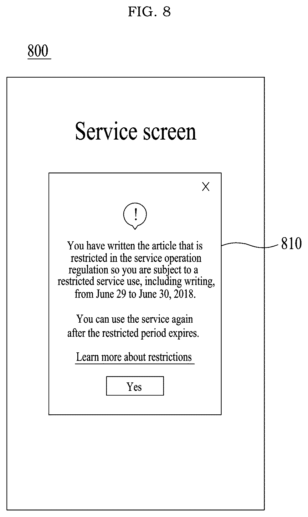 Patent US12327286 Figure 8 – Method and system for responding to malicious comments