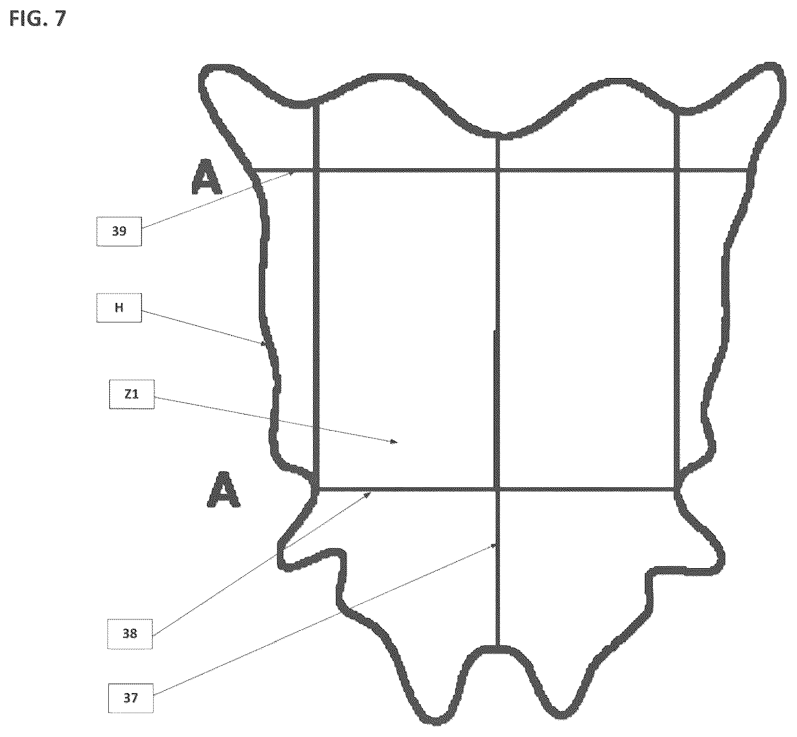 Patent US12327289 Figure 7 – System for processing and supply of an optimal batch of homogeneous grade hides from multiple tanneries with random qualities