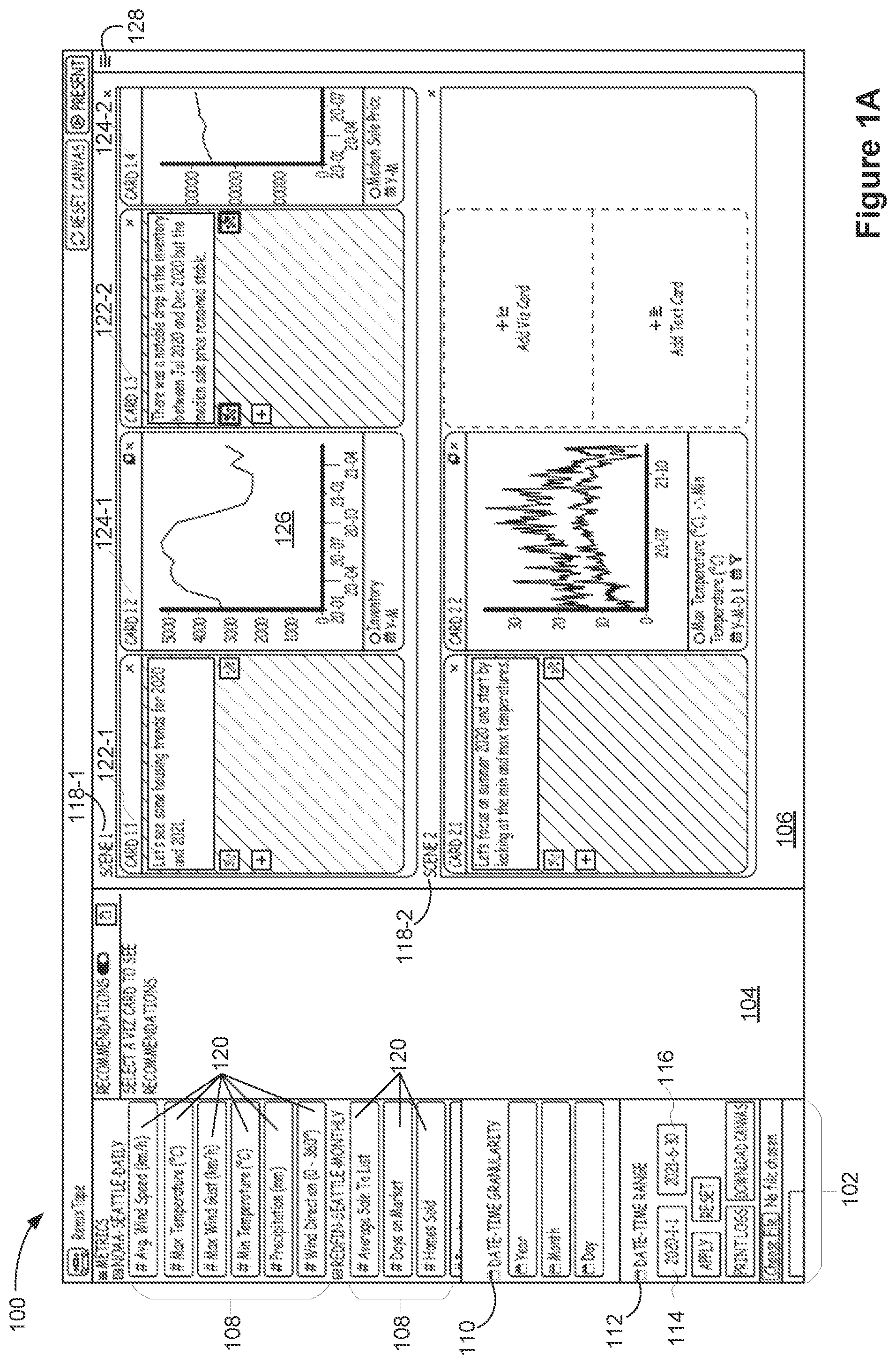 Patent US12327303 Figure 1 – Using semantic alignment to present time series metrics