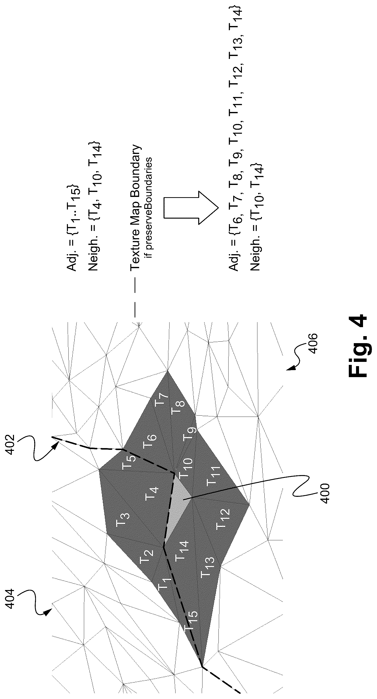 Patent US12327313 Figure 4 – Patch generation for dynamic mesh coding