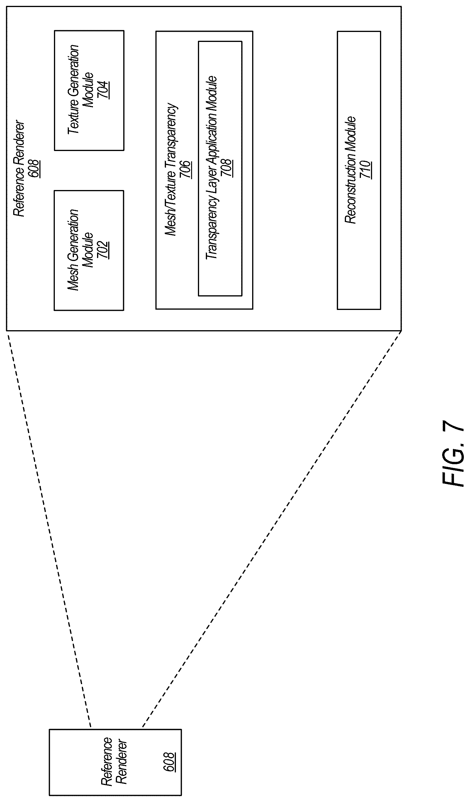 Patent US12327314 Figure 8 – Variable transparency layers for light-weight rendering