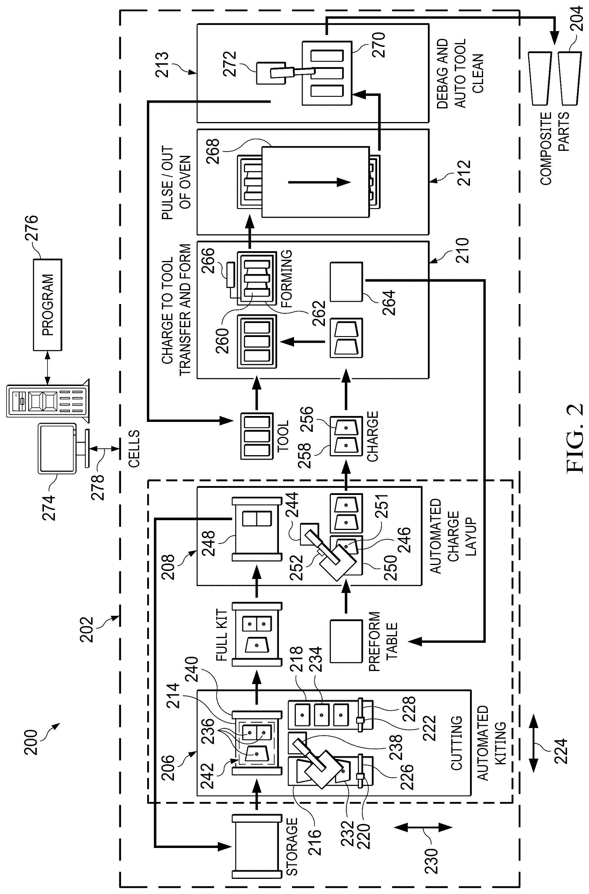 Patent US12327344 Figure 2 – Natural feature pick and place system for composite materials
