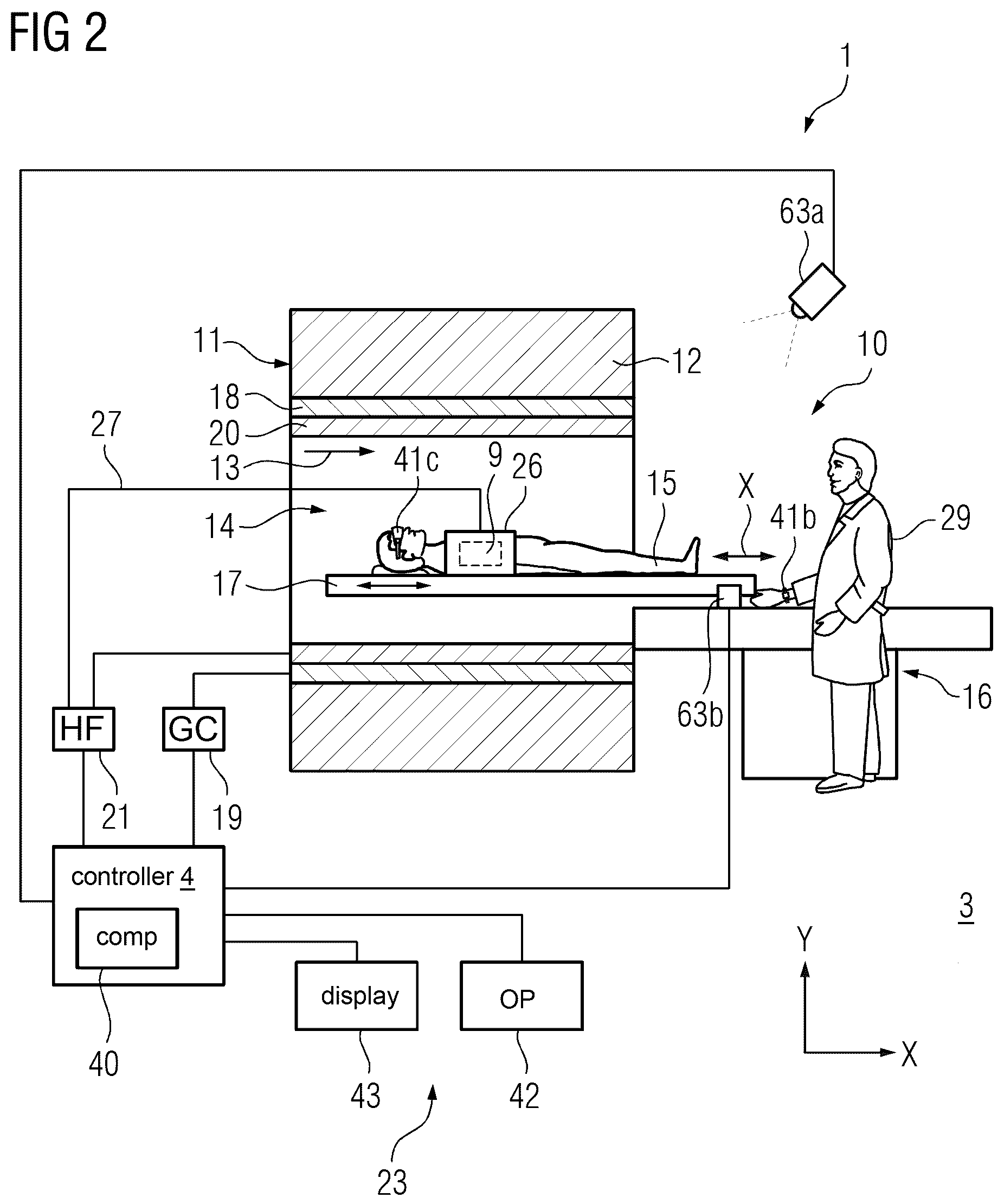Patent US12327354 Figure 2 – Apparatus, system and method for supporting a procedure of an imaging examination